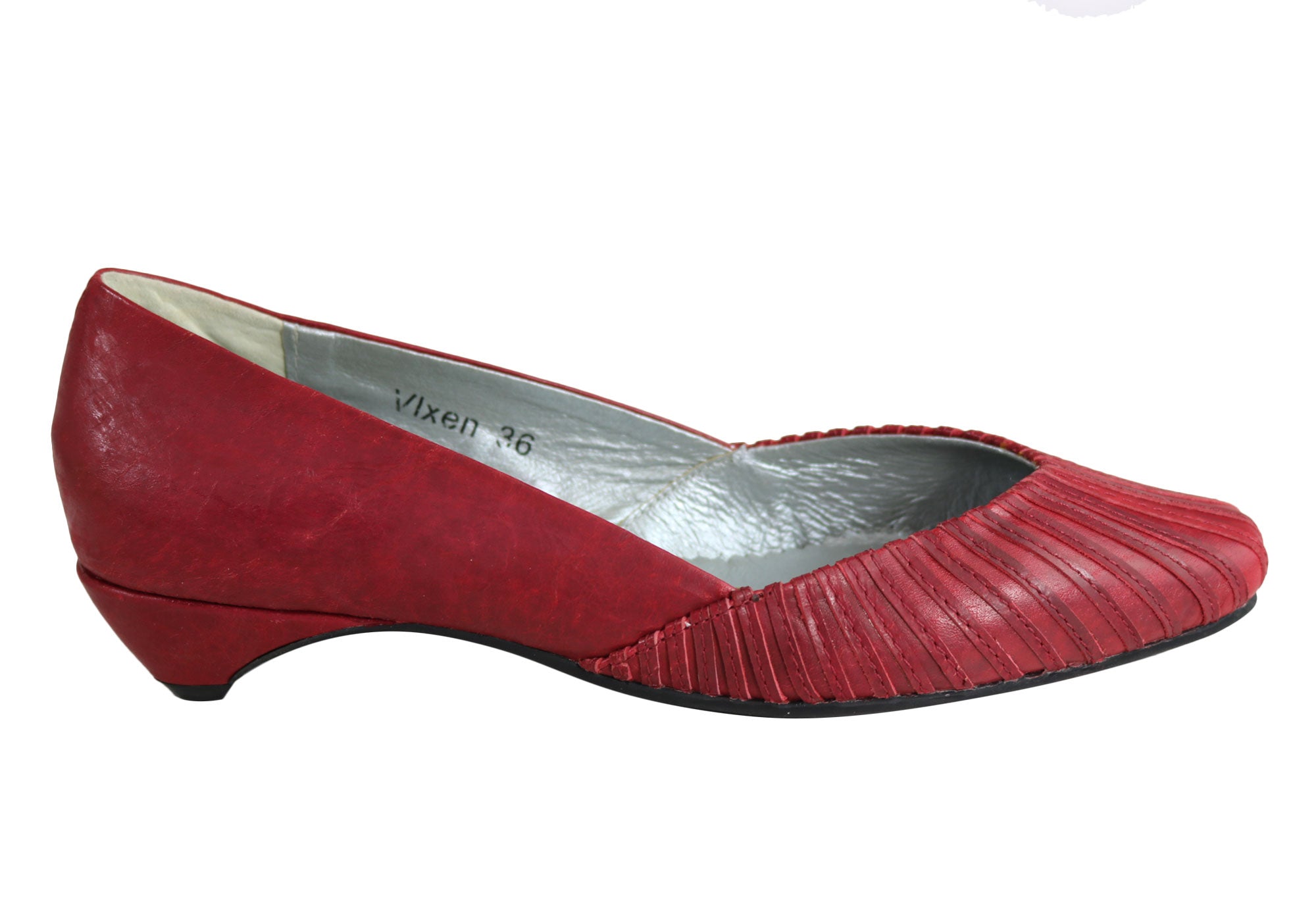 Orizonte Vixen Women's Genuine Leather Low Heel Shoes - Comfortable & Stylish for Office, Dating & Casual Wear