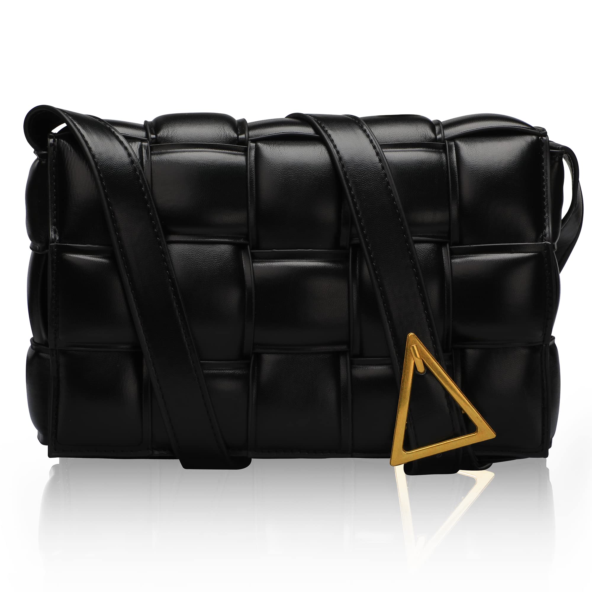Trendy ZooLLyn Woven Padded Cassette Crossbody Bag for Women - Stylish Square Shoulder Purse & Clutch Handbag | Perfect for Work, Travel & Everyday Use