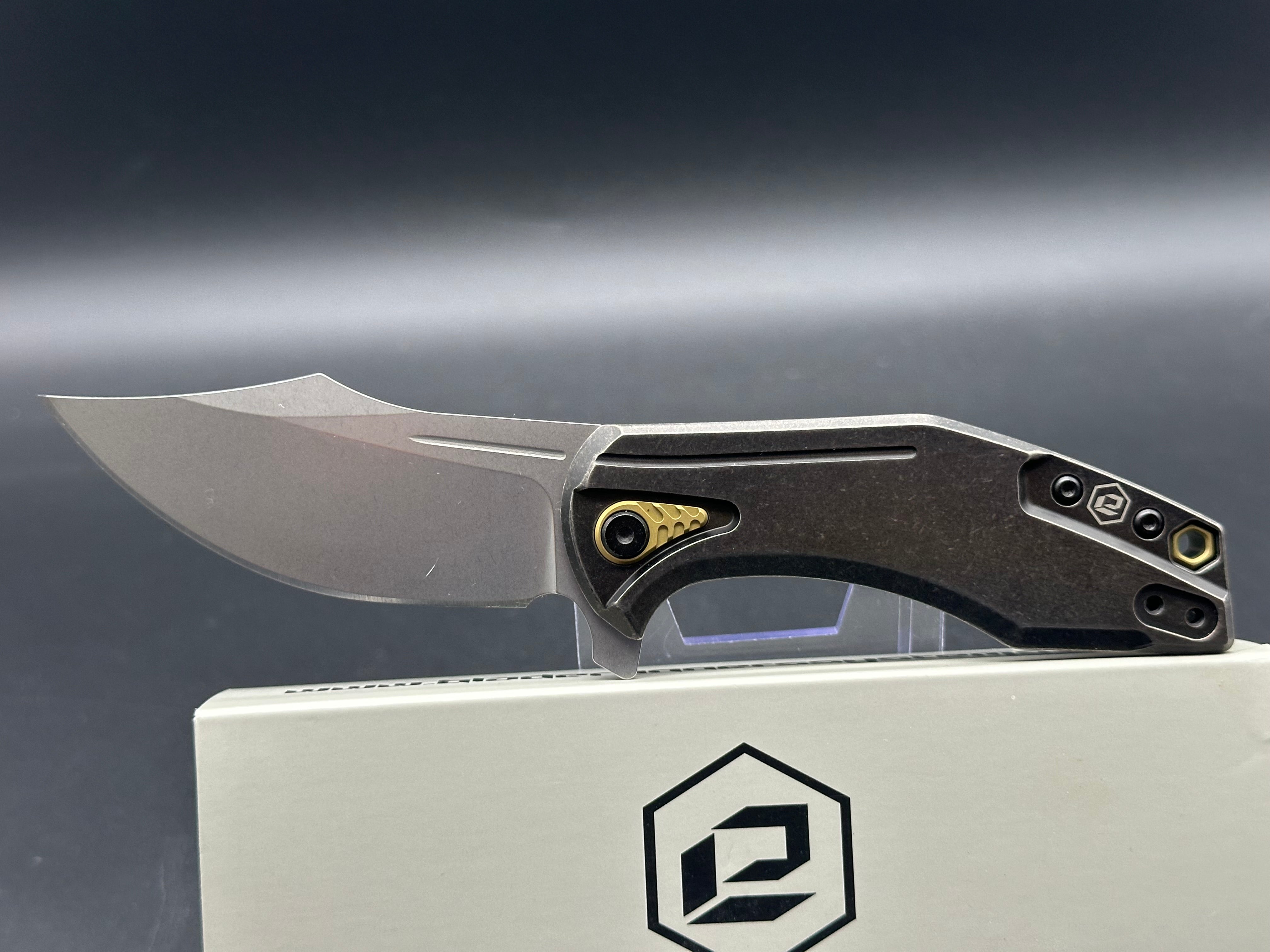 BRS E Volve Overwatch Frame Lock Folding Knife - Titanium Handle, 3.625