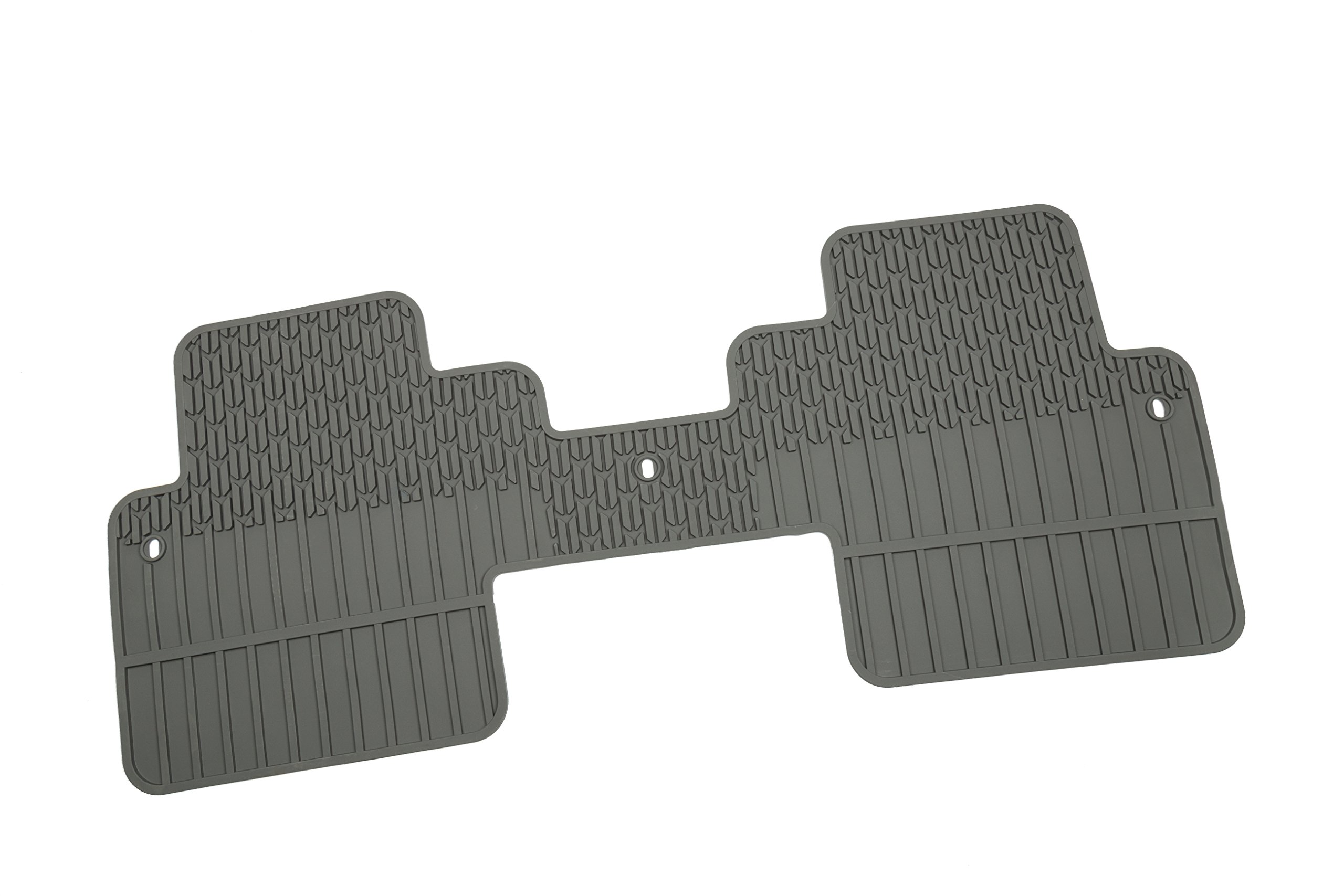Premium All-Weather Floor Mats for 2nd Row Captain's Chairs - GM Accessories 22890452 One-Piece Car Mats in Titanium Color | Durable Protection for SUVs, Minivans & Family Vehicles