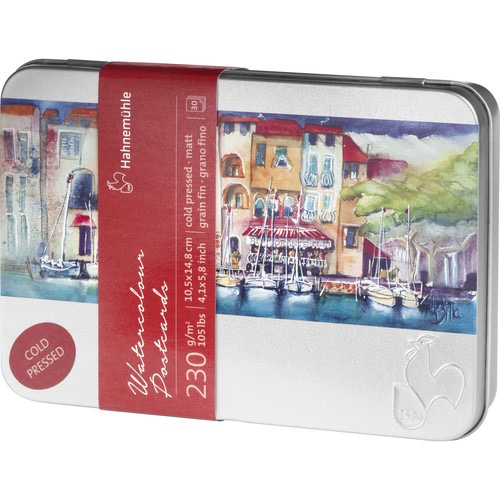 Premium Hahnemühle Cold Pressed Watercolor Postcards Set - 30 Sheets (4.1