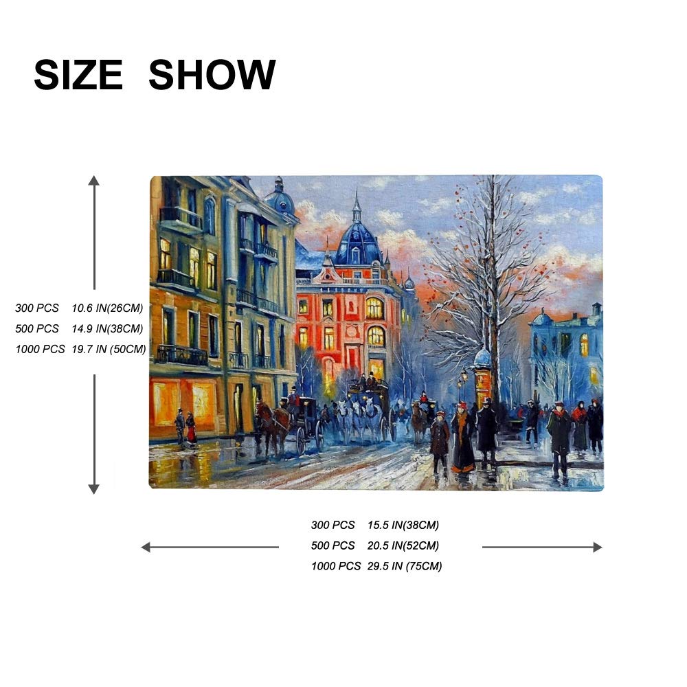 Vantaso 1000-Piece Jigsaw Puzzle for Adults & Kids Ages 10+ - Old City Kiev Landscape Puzzle - Family Game Night & Educational Activity