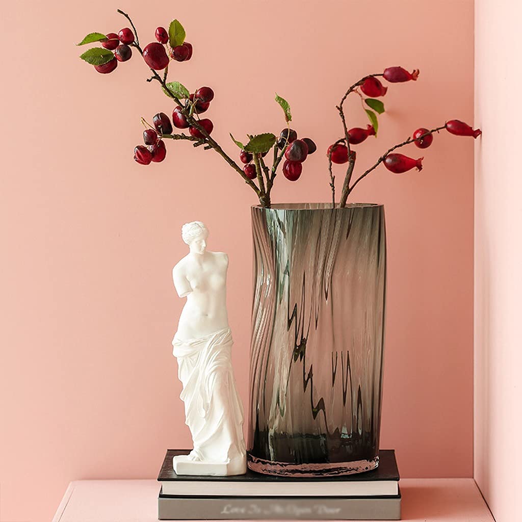 Elegant Transparent Glass Flower Vase for Home Decor - Perfect for Dining Table, Tea Table & Living Room Arrangements | Creative Water Bouquet Bottle for Fresh Flowers & Centerpieces