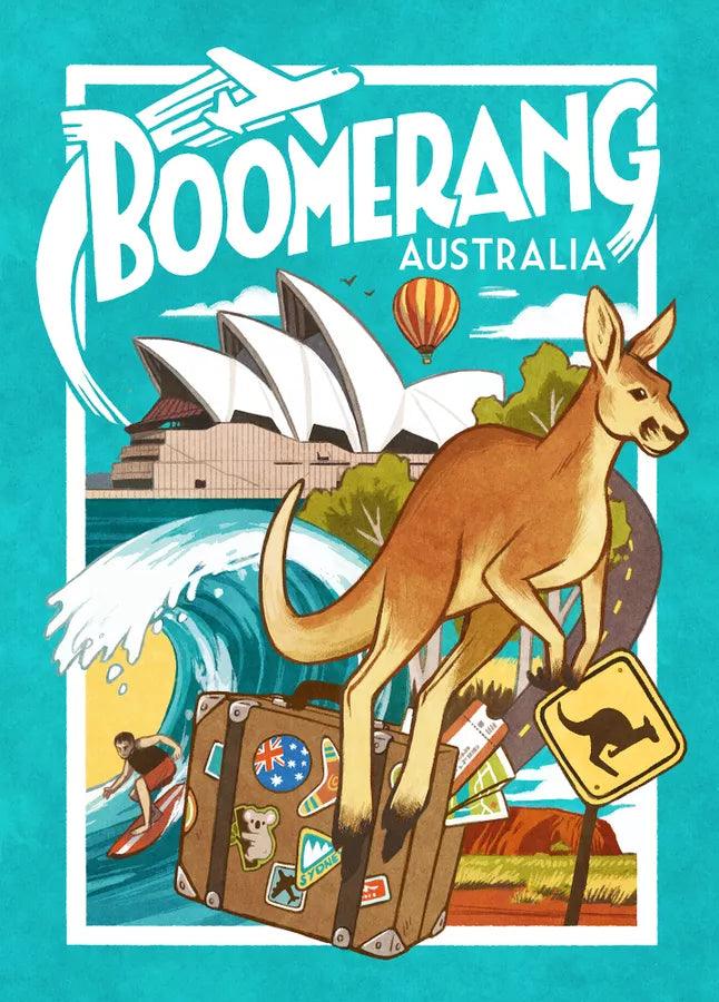 Authentic Australian Boomerang - Handcrafted Wooden Returning Boomerang for Outdoor Fun, Sports & Cultural Gifts | Perfect for Backyard Games, Camping & Traditional Aboriginal Experience