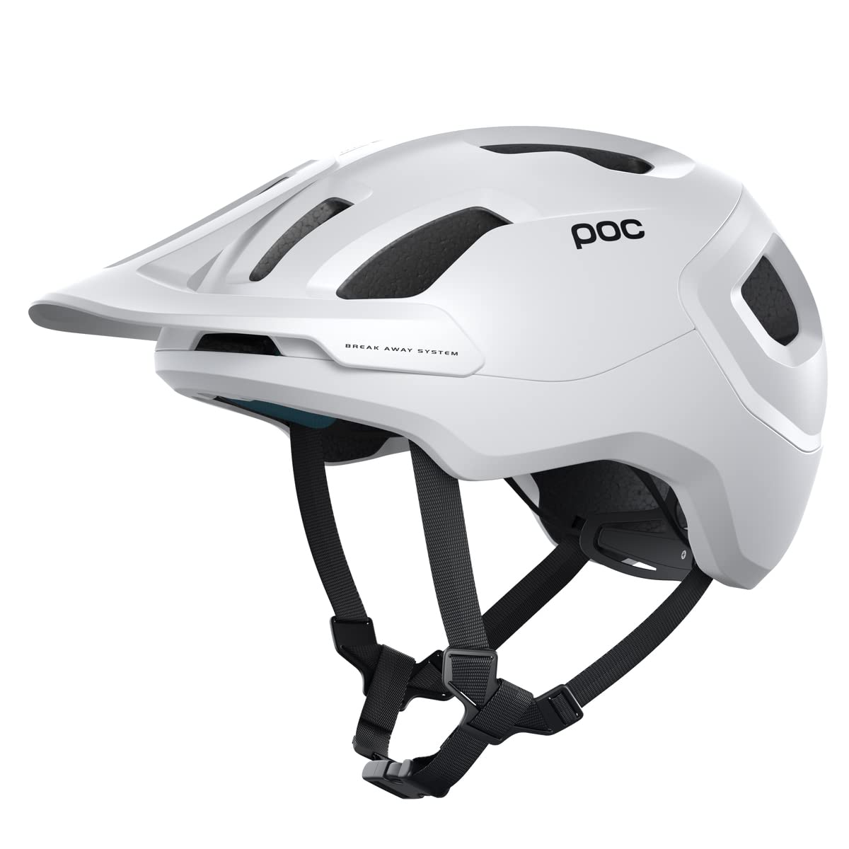 POC Axion Spin Mountain Bike Helmet - Trail & Enduro Cycling - Lightweight & Ventilated - Matt White - XS/S (Perfect for Mountain Biking, Trail Riding & Enduro Racing)
