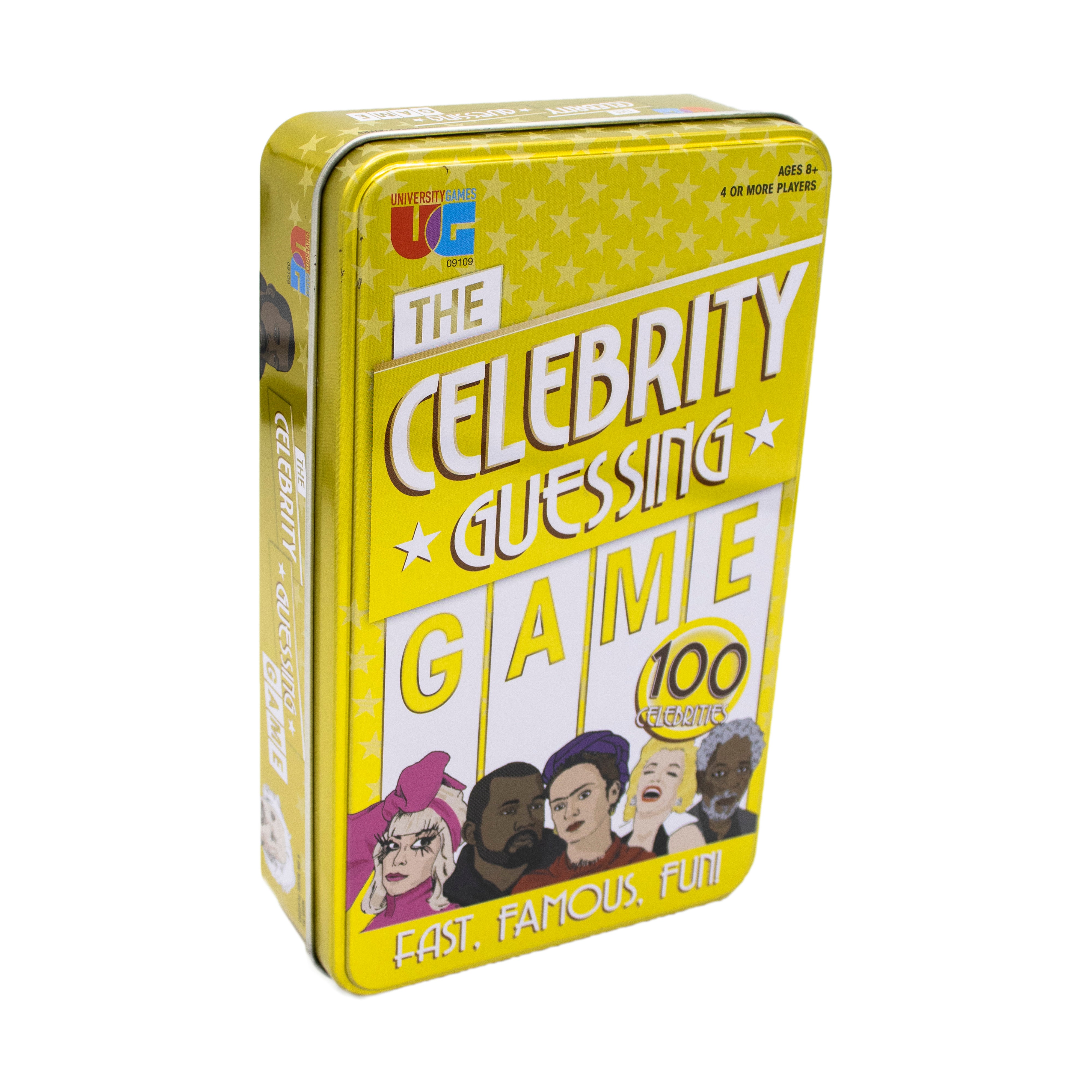 Celebrity Guessing Game Tin - Fun Quick Clue Party Game for Adults & Teens | Perfect for Game Nights, Birthday Parties & Family Gatherings