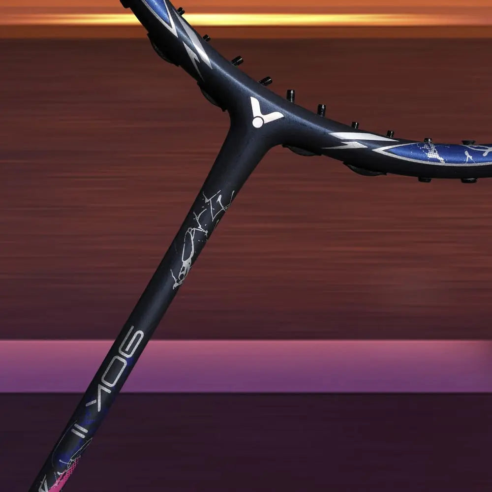 Victor AuraSpeed 90K II (ARS 90K II) Badminton Racket - Shock Blue | Lightweight Carbon Fiber Shuttlecock Racket for Professional & Recreational Players | Perfect for Tournaments & Training Sessions