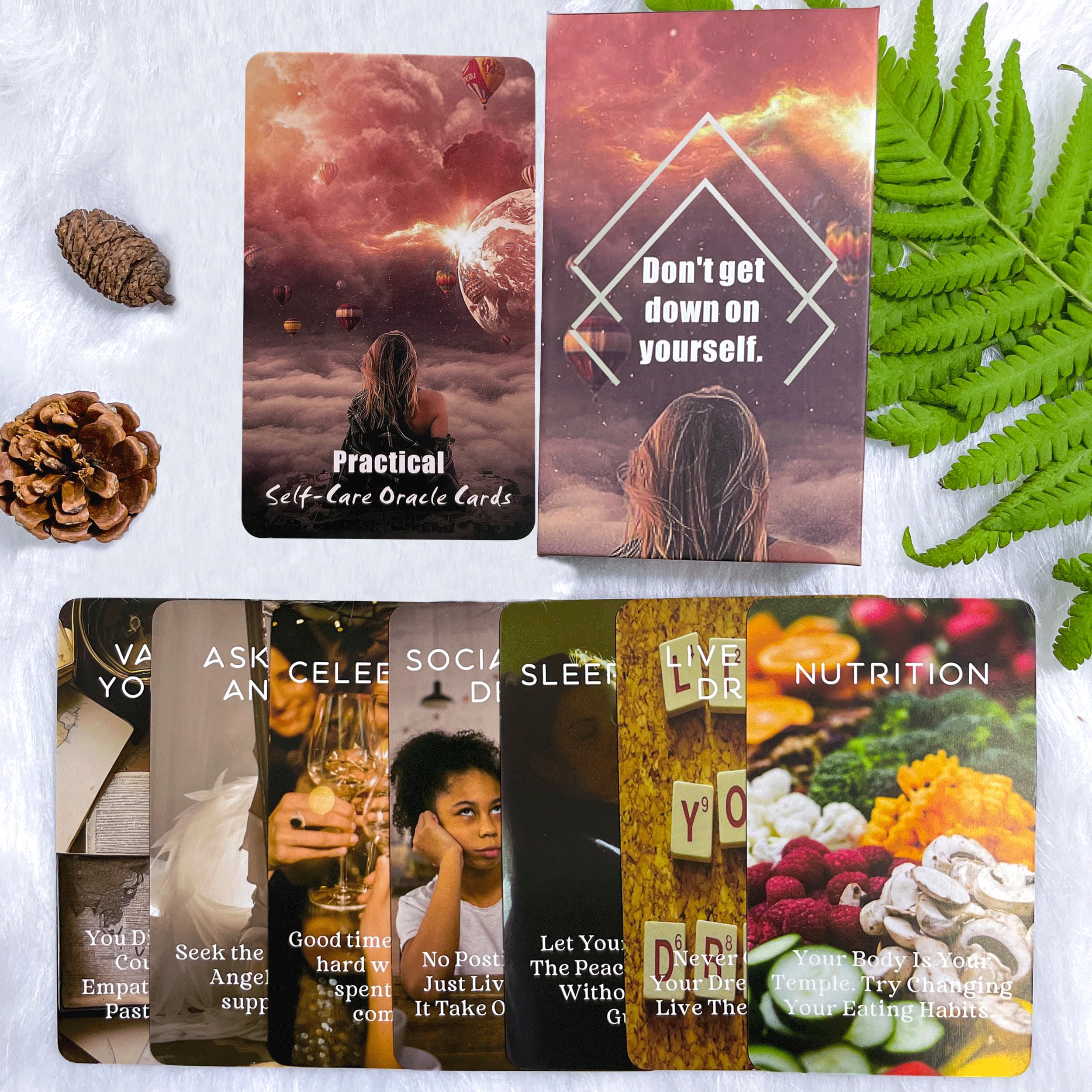 Sishui Health & Wellness Oracle Cards – Practical Self-Care Tarot Deck for Beginners | Spiritual Guidance & Personal Growth | Perfect for Meditation, Therapy, and Daily Inspiration