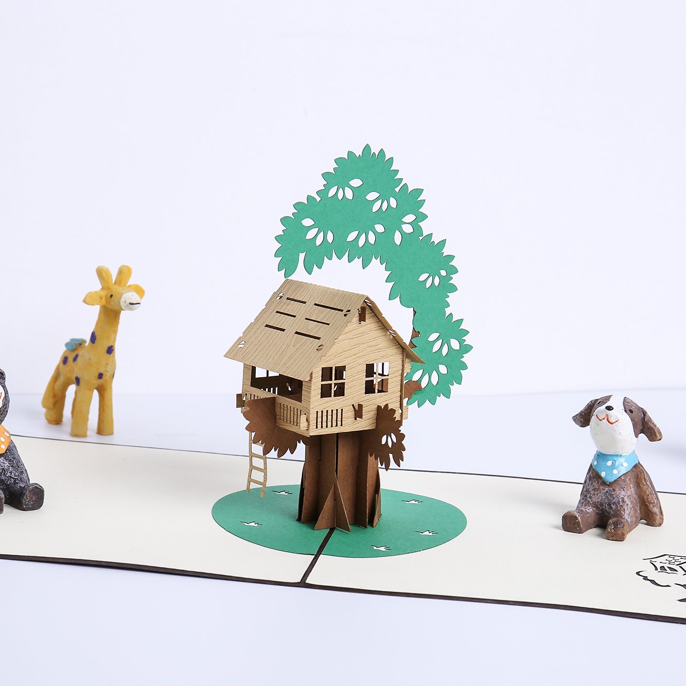 Liif Tree House 3D Pop Up Greeting Card - Handmade Birthday, Father's Day & Congratulations Gift for Kids & Adults | Perfect for Special Occasions & Keepsake Memories