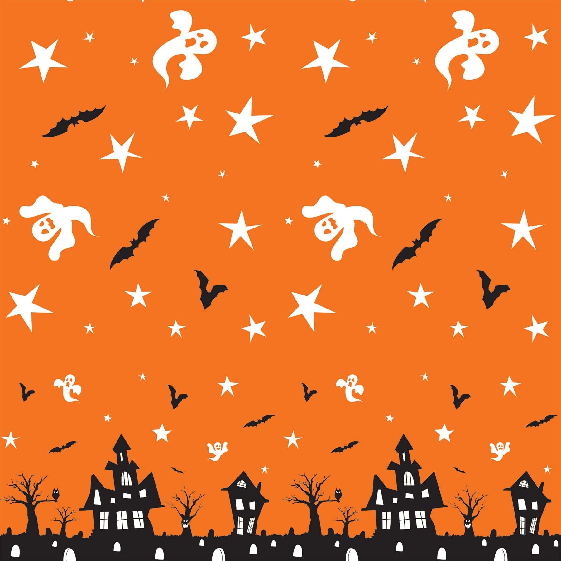 12 Pack Halloween Haunted House Table Cover - Spooky Party Decorations for Halloween, Haunted House Theme Parties & Scary Home Decor