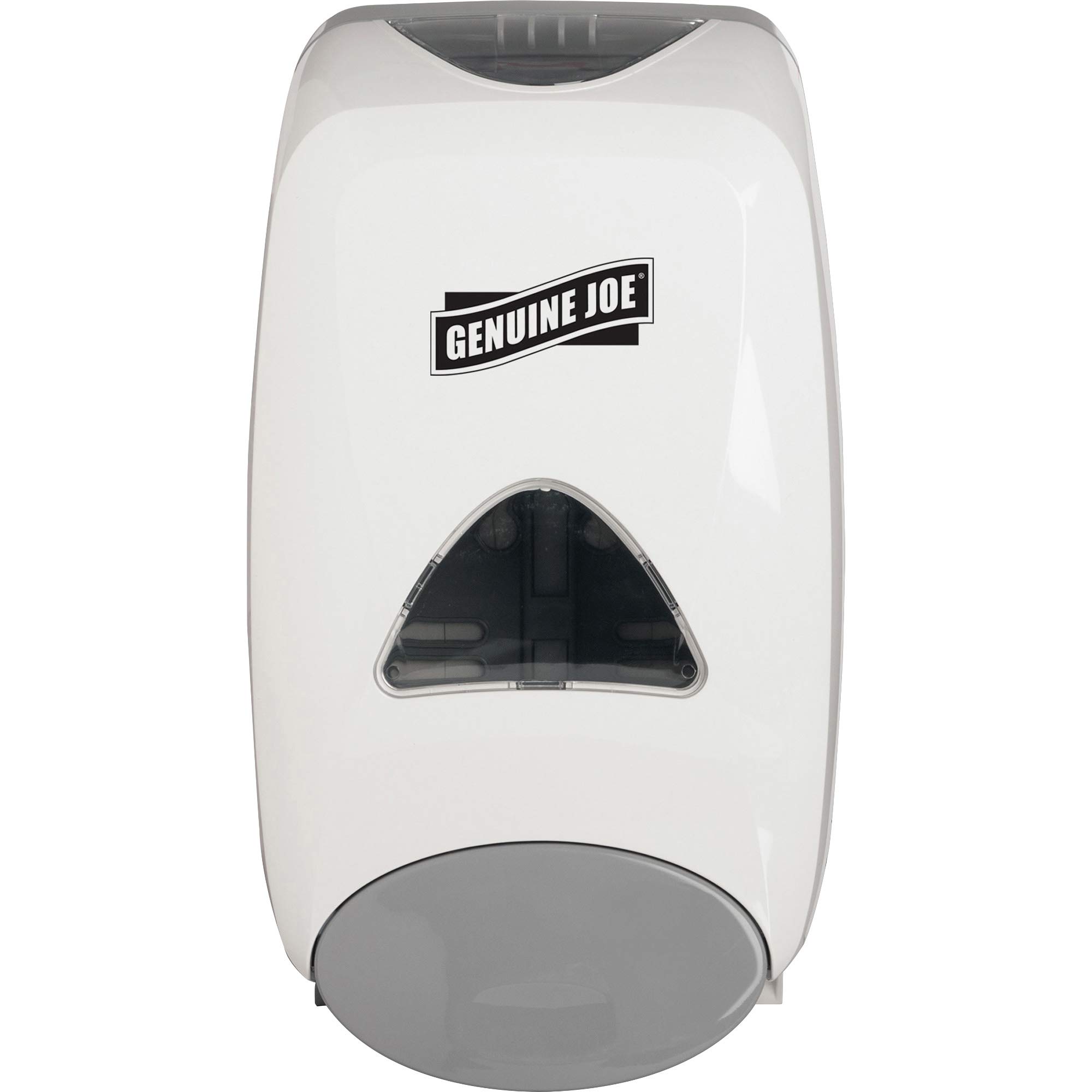 Genuine Joe Solutions 1250ml White Liquid Soap Dispenser - Pack of 6 | Commercial & Home Use for Kitchen, Bathroom, Office, Restaurant