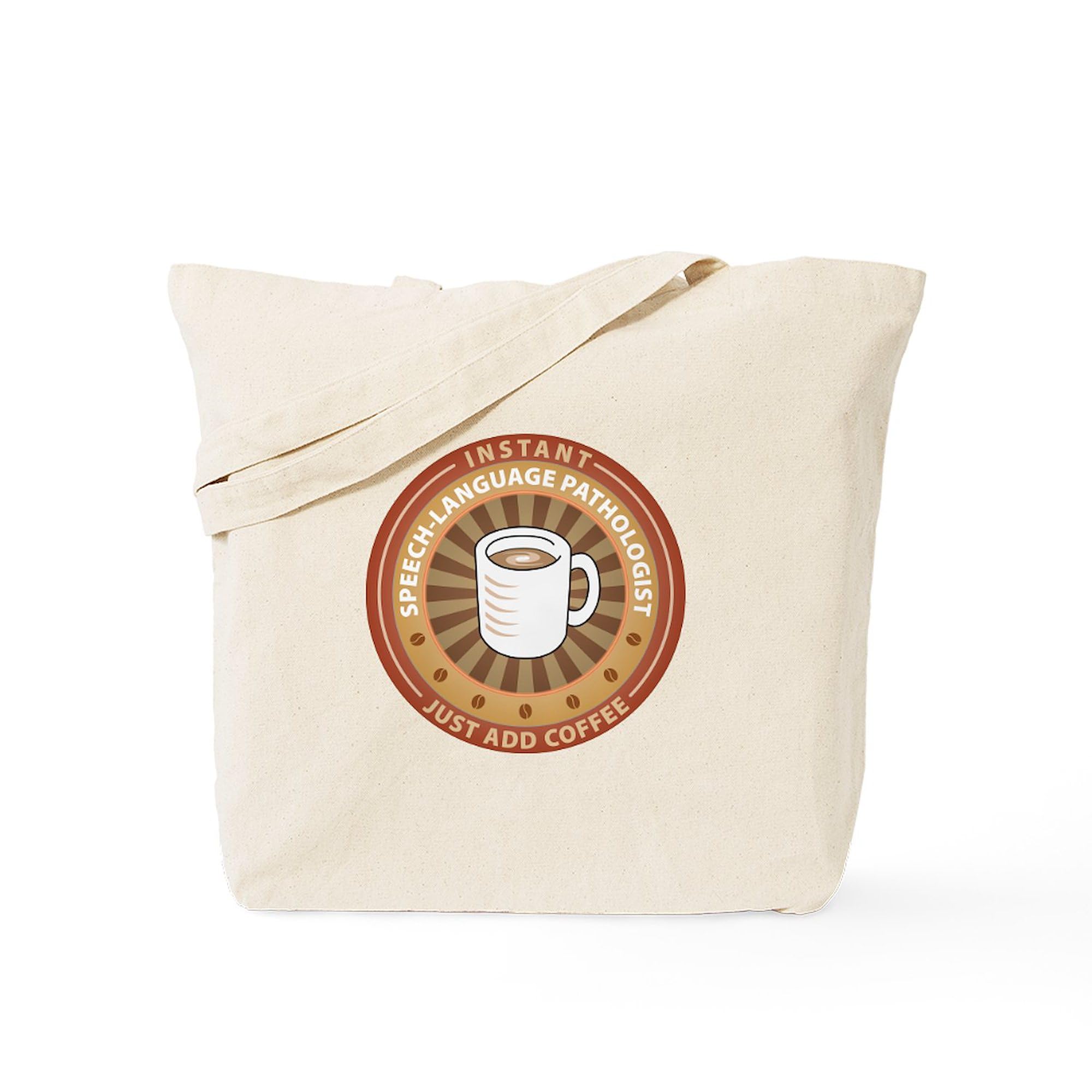 Instant Speech Language Pathologist Tote Bag - Natural Canvas Reusable Shopping Bag for Therapists, Teachers & Students - Perfect for Work, School & Daily Errands