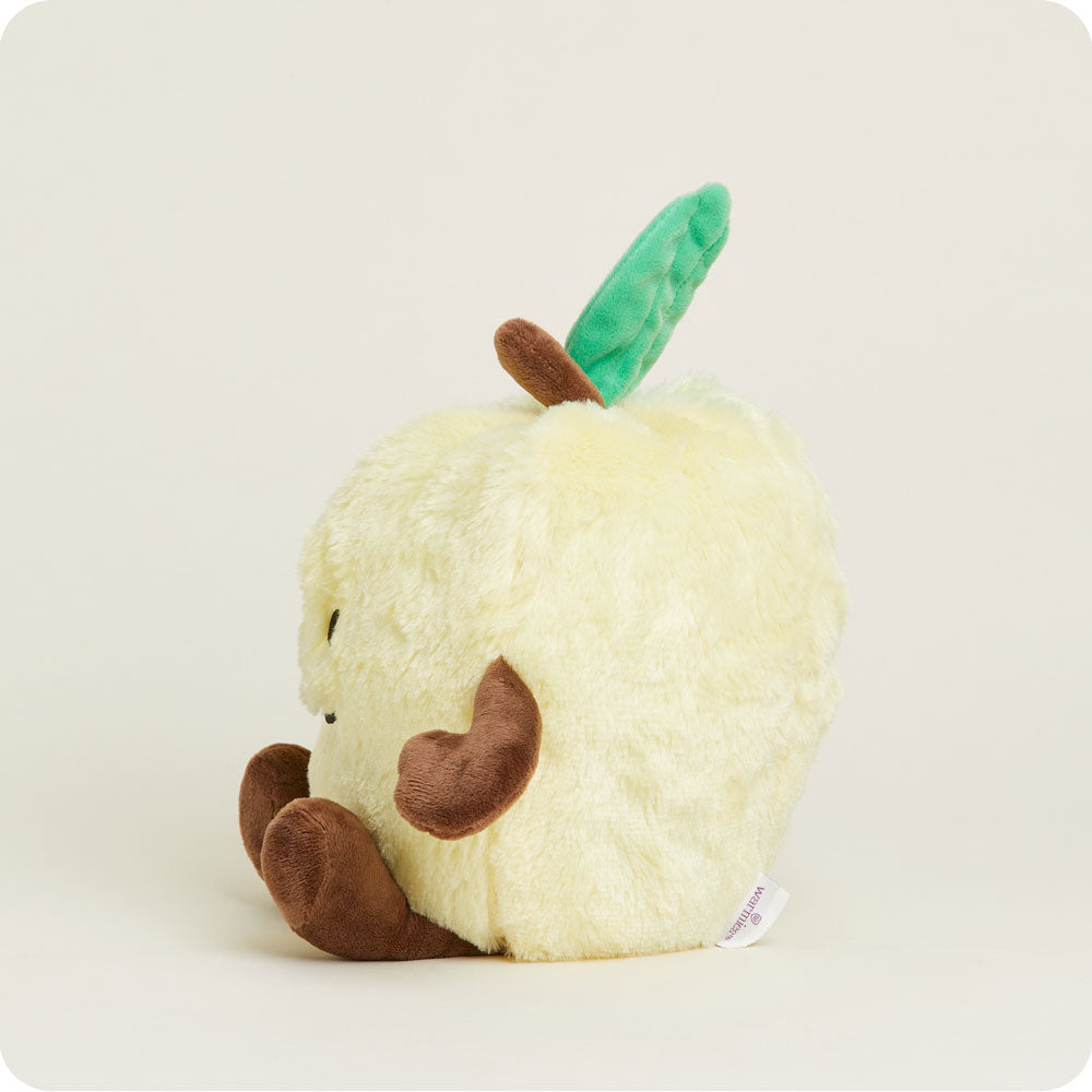 Golden Apple Warmies - Microwaveable Heating Plush for Pain Relief & Comfort - Perfect for Kids, Adults & Seniors - Use for Cramps, Muscle Aches & Stress Relief at Home or Office