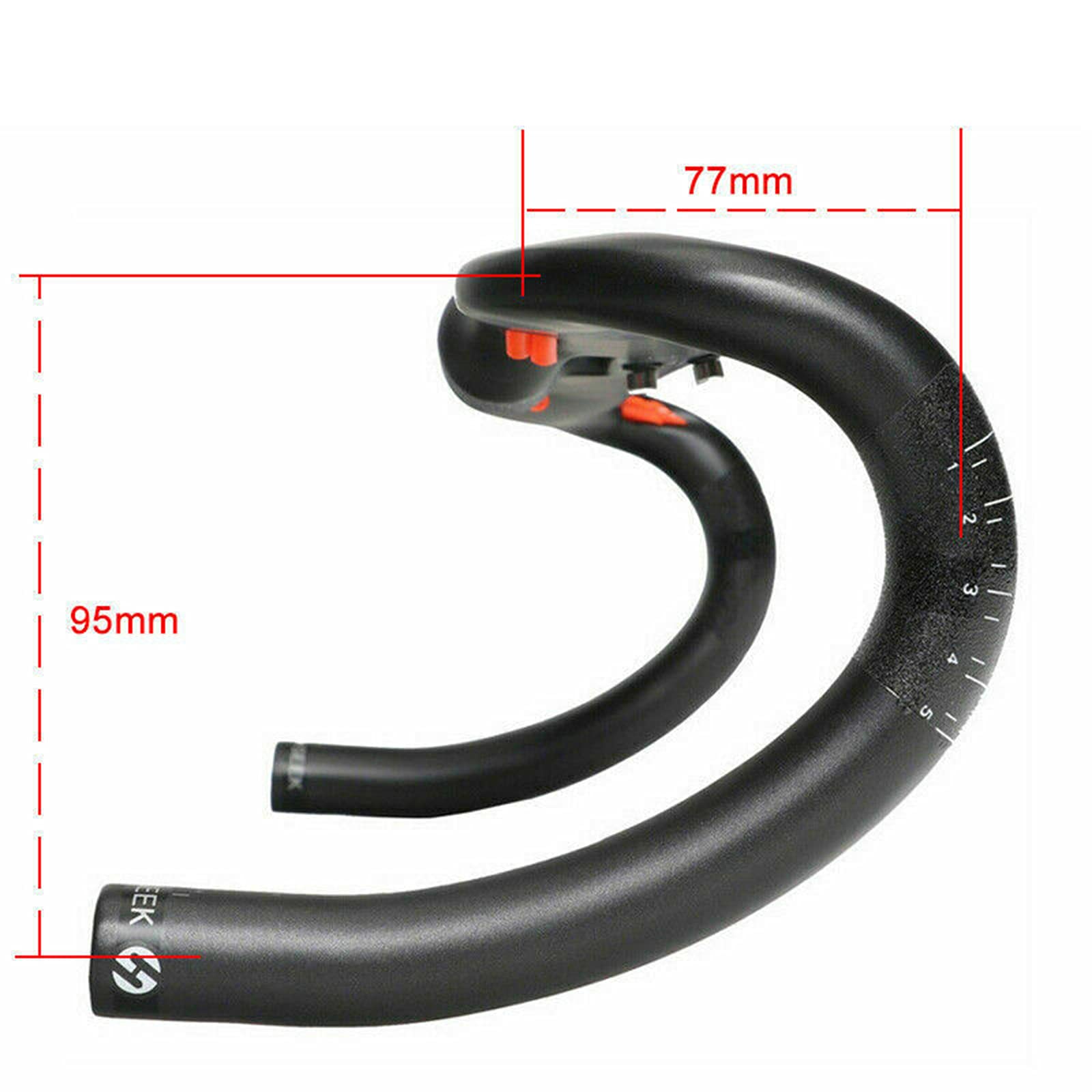 Ultralight Carbon Fiber Bike Handlebars - 31.8x400/420/440mm Road & Mountain Bike Drop Bar for MTB Cycling - Matte Black with Inner Cable Routing - Perfect for Racing, Commuting & Long-Distance Riding