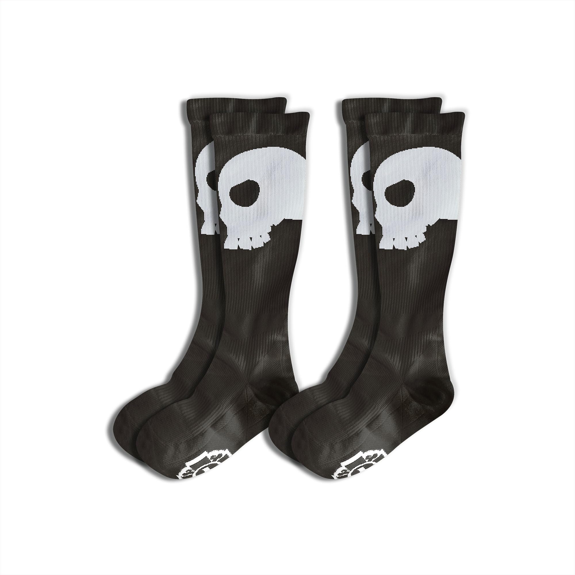Old Bones Compression Socks with Skull Design - 15-20 mmHg Athletic Socks for Men & Women - Perfect for Running, Travel & Varicose Vein Relief
