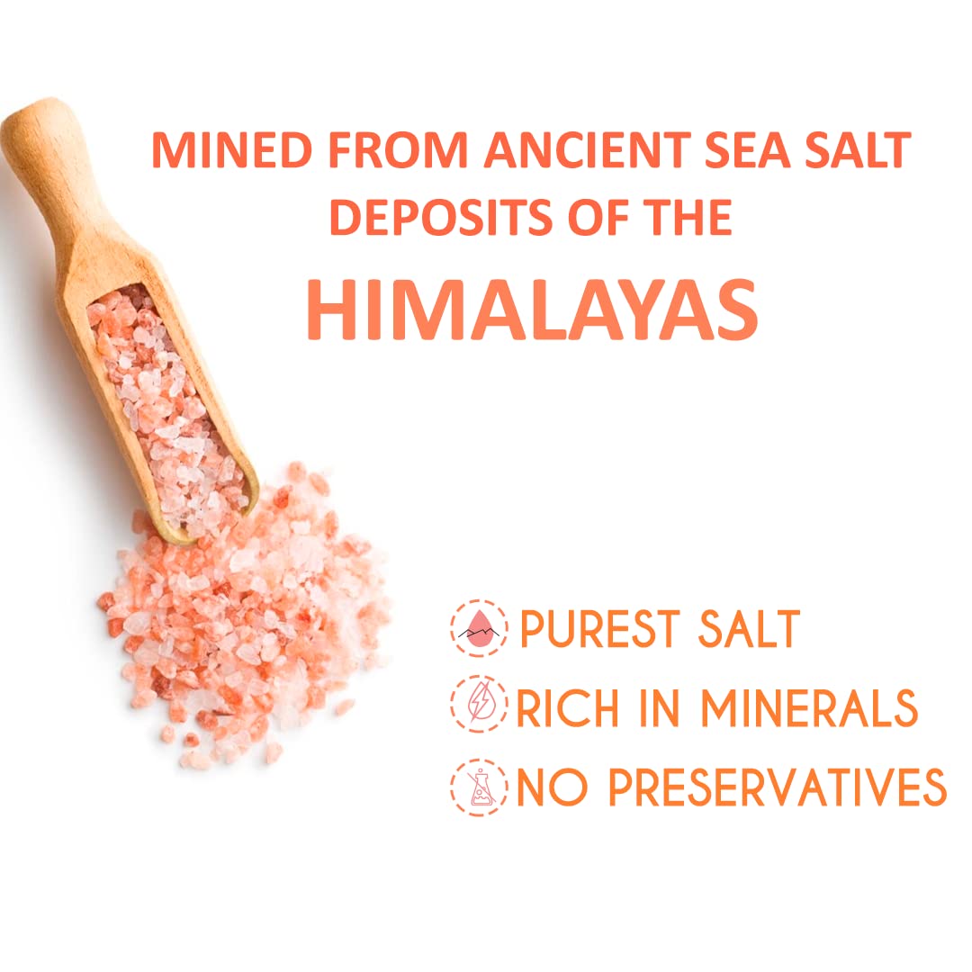 Aaranyam Himalayan Pink Salt - 100% Pure, Raw, Unrefined with 84 Minerals - 2 Pack (750g Each) - Coarse Grind, Natural, Kosher, Non-GMO - Perfect for Cooking, Seasoning & Gourmet Dishes