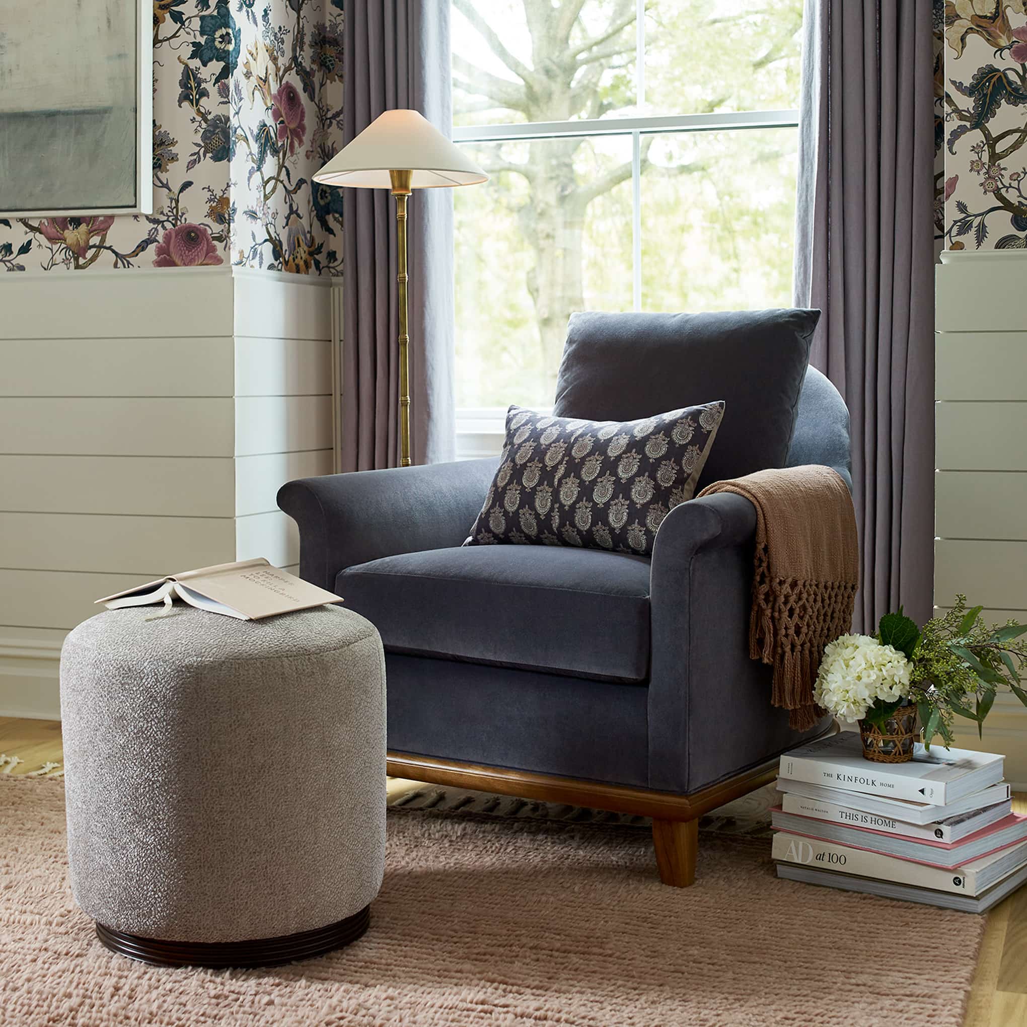 Martine Gumdrop Stool - Stylish Accent Chair for Living Room, Bedroom & Office - Compact Seating Solution for Small Spaces - Perfect for Home Decor & Extra Seating