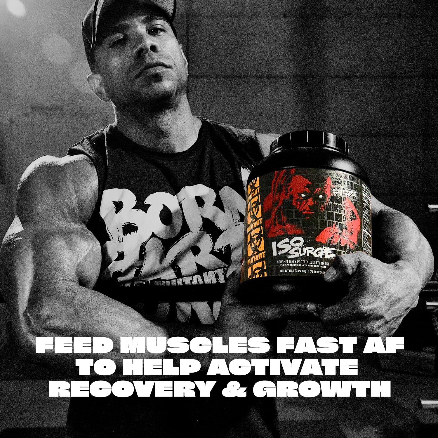 Mutant ISO Surge Whey Protein Isolate Powder - Fast Muscle Recovery & Growth, 5 lb Strawberry Milkshake for Post-Workout, Bulking & Strength Training
