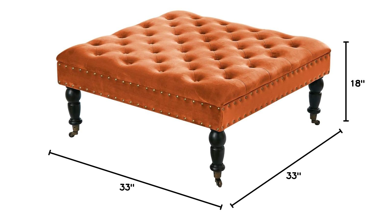 Supersoft Tufted Coffee Table Ottoman - 33