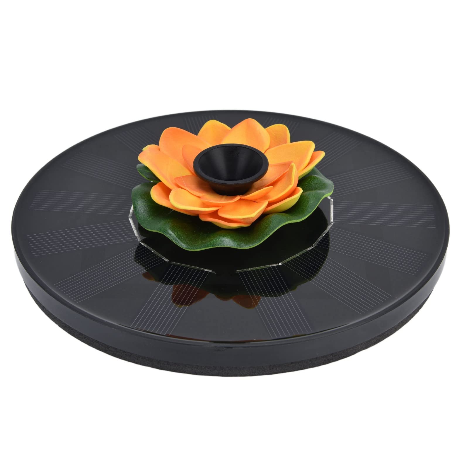 Solar Powered Floating Water Fountain Pump - Mini Solar Fountain for Bird Baths, Garden Ponds, Pools & Outdoor Decor (Yellow) | Perfect for Backyard, Patio & Garden Water Features