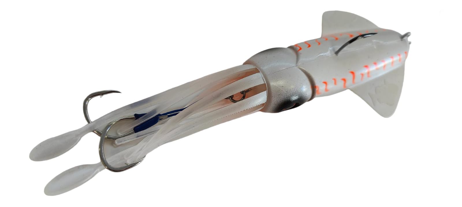 Premium VETROS PVC Squid Fishing Lures for Grouper, Snapper, Tuna & Amberjack - Saltwater Fishing Bait for Offshore & Deep Sea Angling