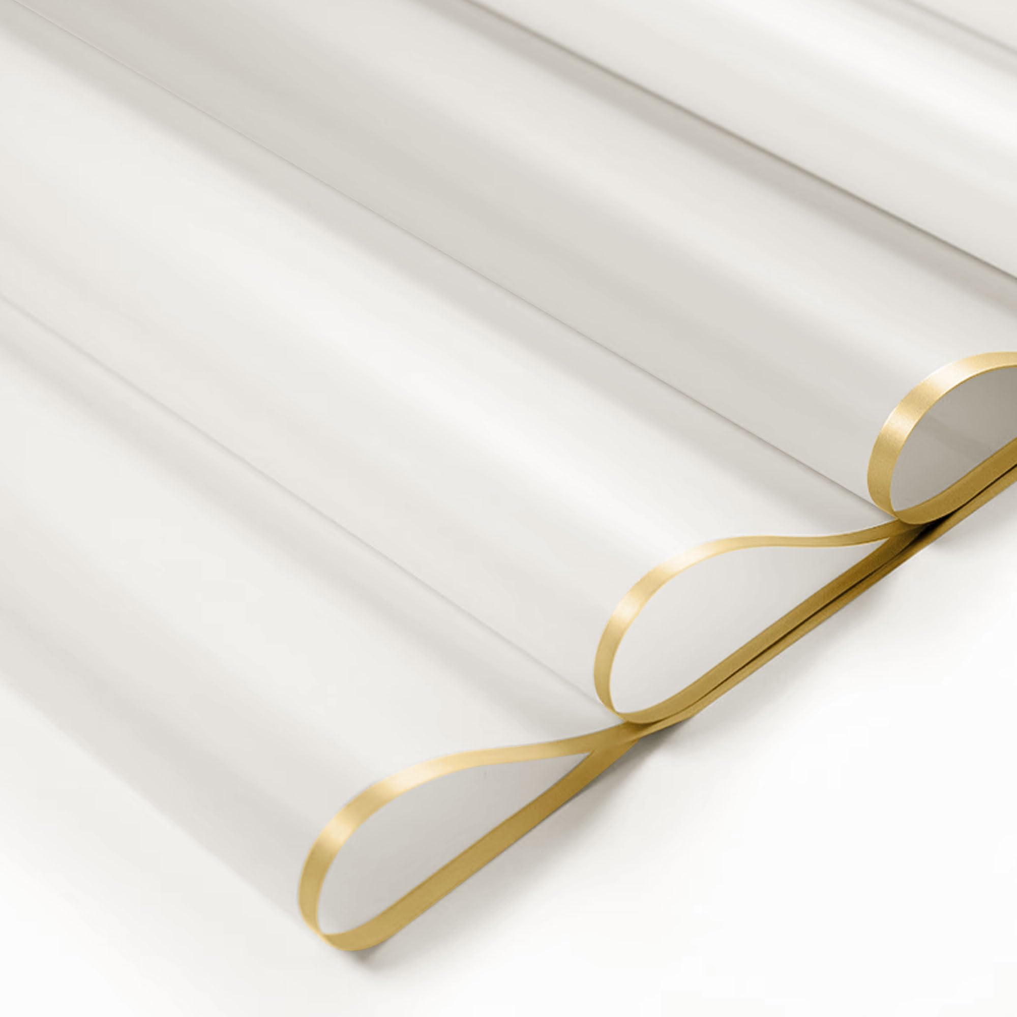 Alijoy 20 Sheets White Floral Wrapping Paper - 22.8