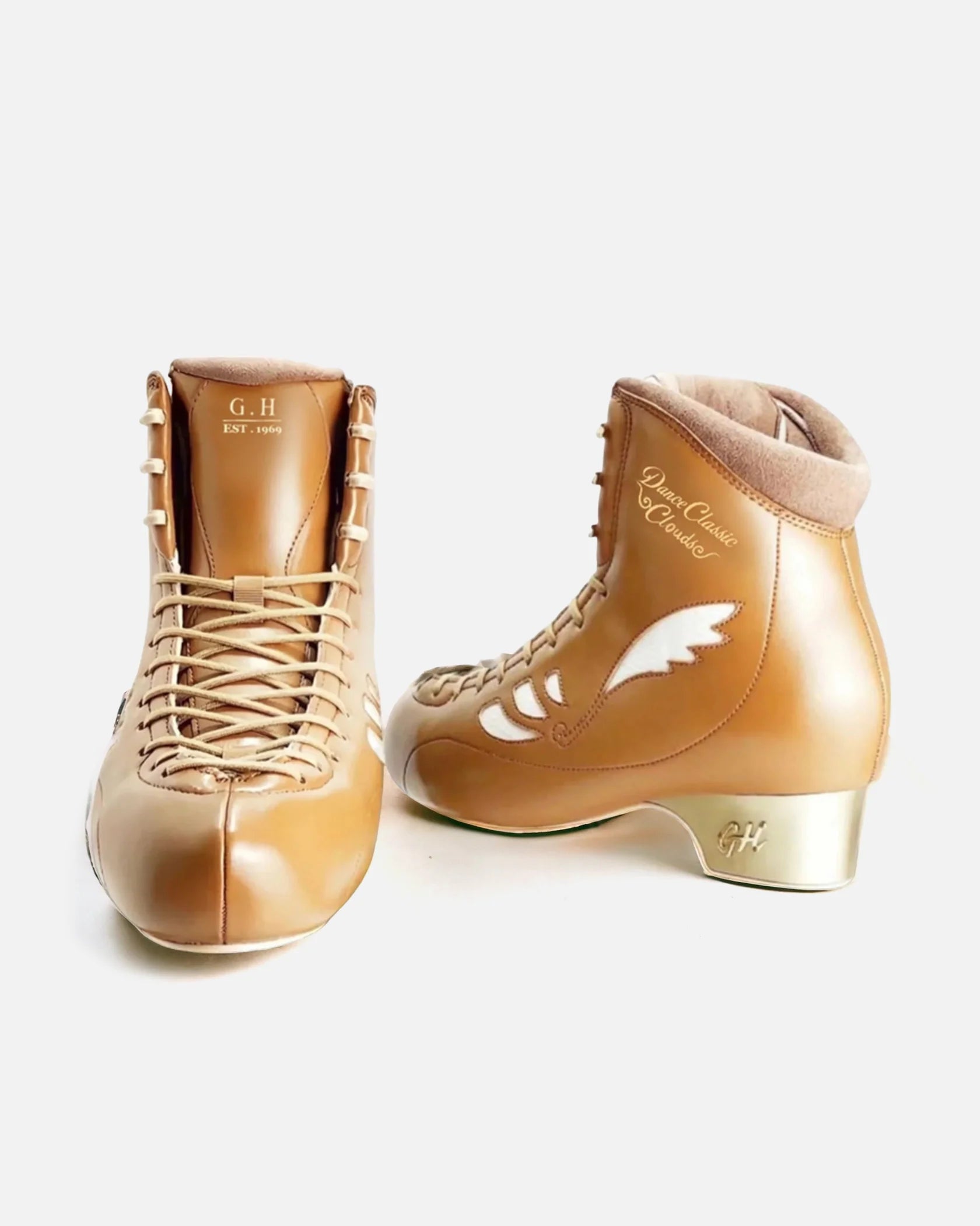 GH Dance Classic Clouds Quad Roller Skates - Women's Artistic Roller Skates (Boots Only) for Indoor/Outdoor Rink, Roller Derby & Dance Performance