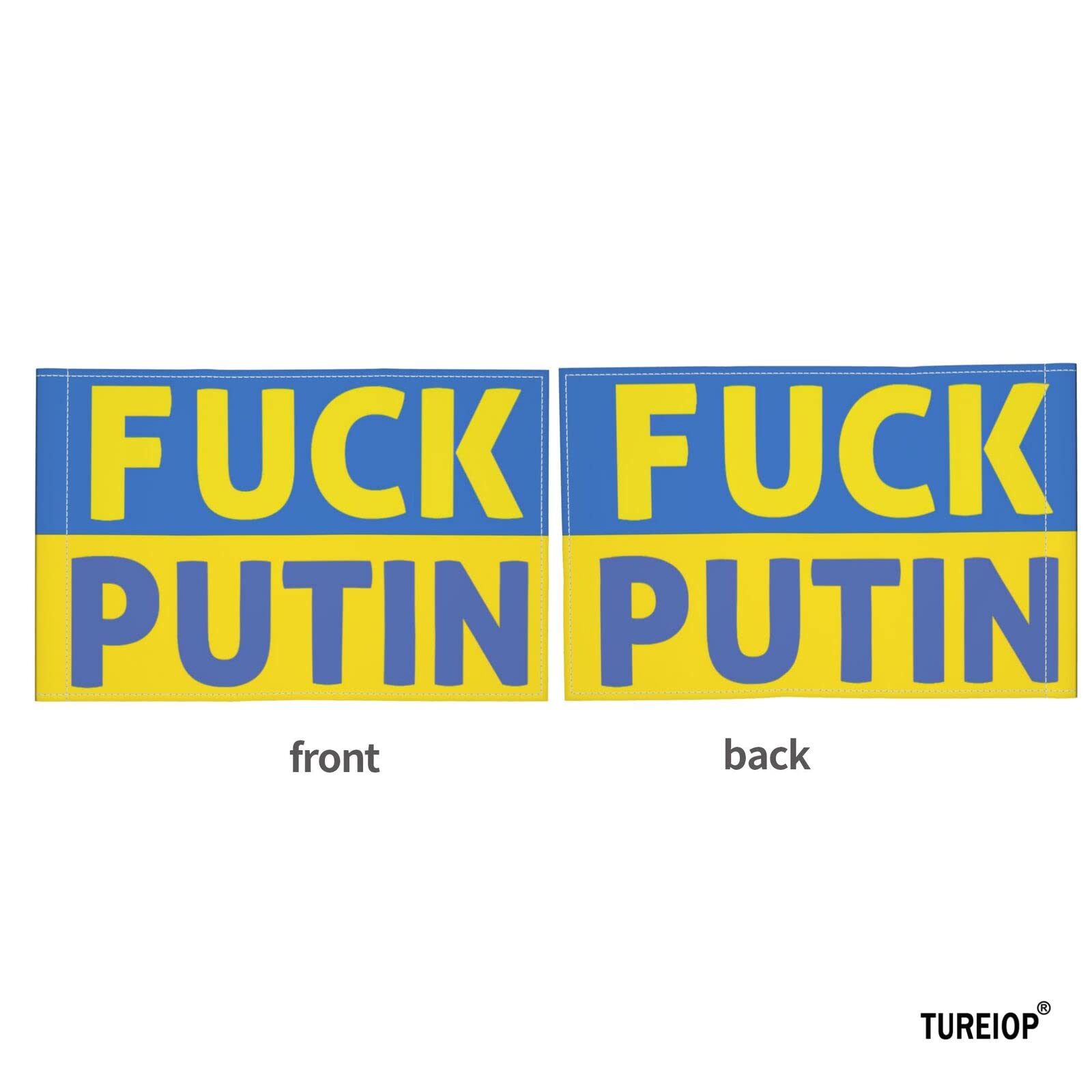 12x18 Inch Ukraine Support Car Flag - Double Sided I Stand With Ukraine & American Flag - No Window Clip Needed - Show Solidarity for Ukraine Russia Conflict - Perfect for Cars, Trucks & Rallies