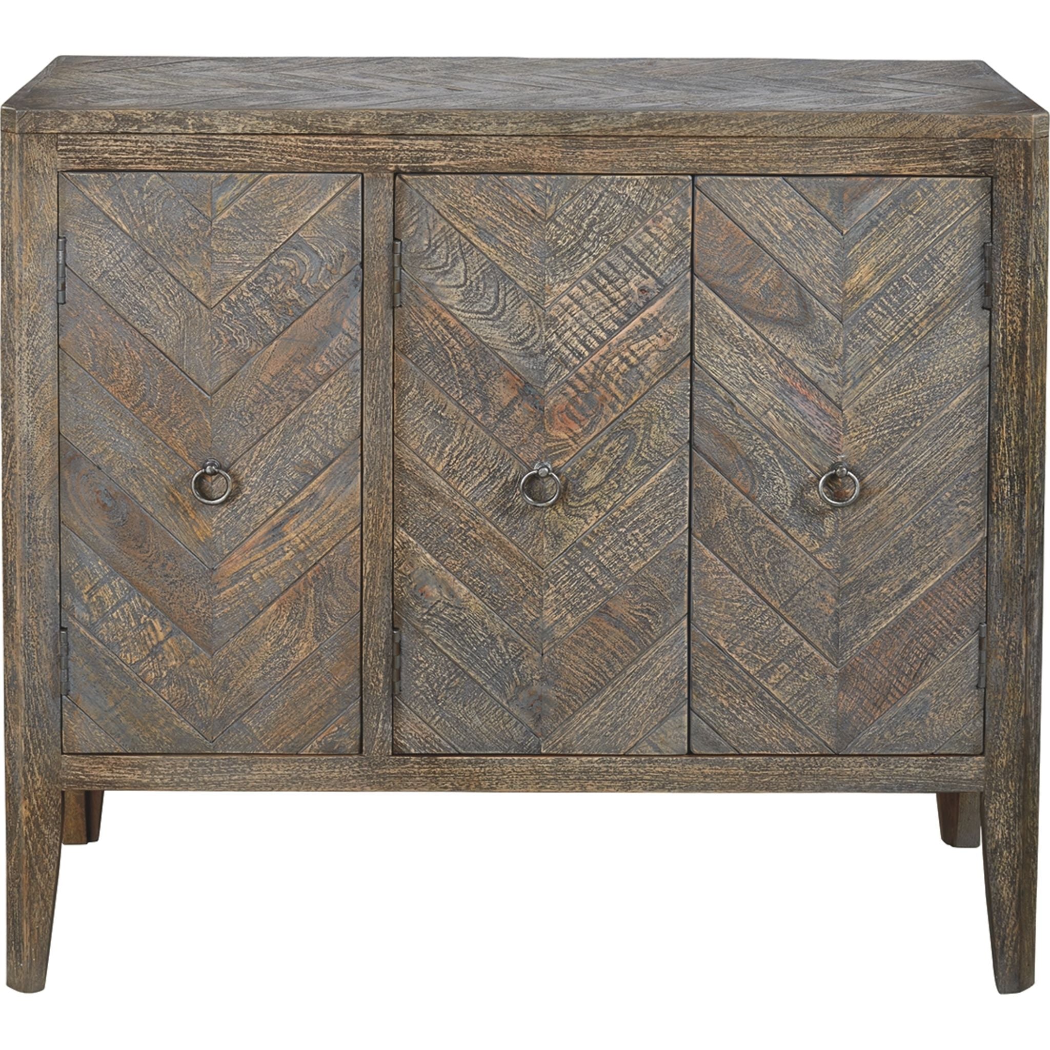 Antique Gray Distressed Wood Cabinet for Boys Room - Rustic Storage Organizer for Kids Bedroom, Playroom, or Nursery