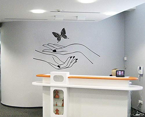 Nail Salon Wall Stickers - Manicure & Pedicure Decor for Salons