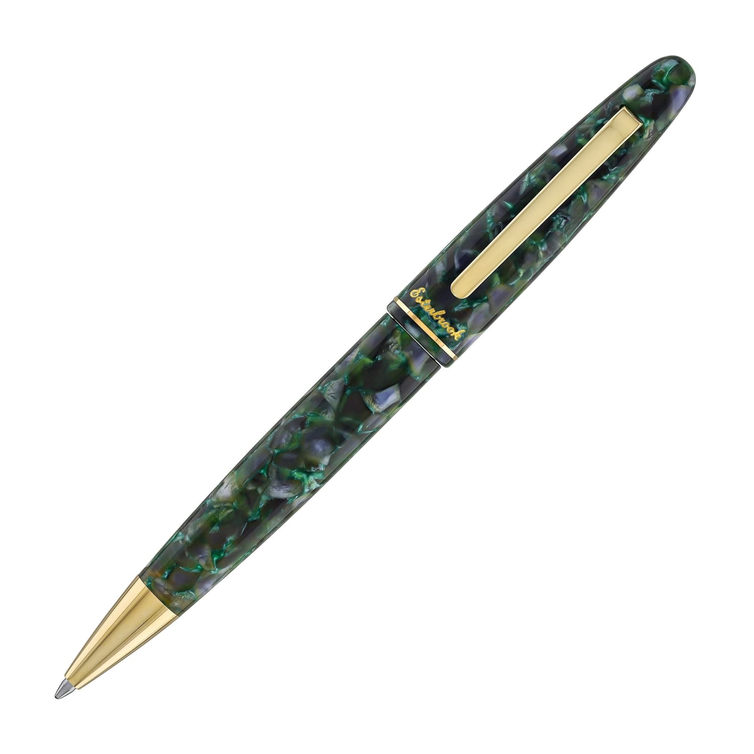 Esterbrook Estie Ballpoint Pen - Jurassic Color with Gold Trim | Premium Writing Instrument for Office, Business Gifts & Luxury Collectibles