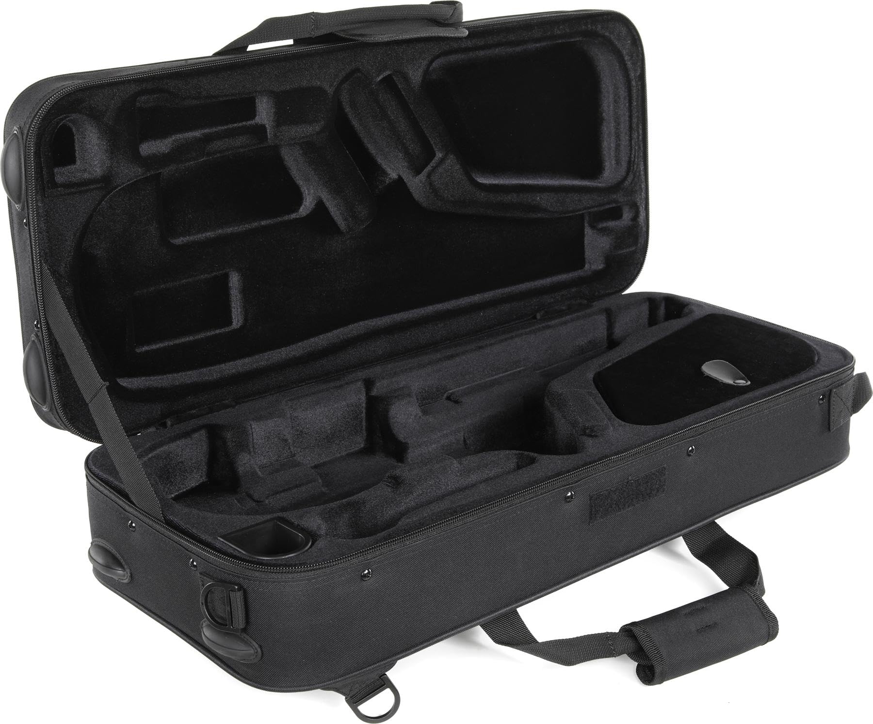 Protec MX304 MAX Black Rectangular Alto Saxophone Case - Durable & Lightweight (2-Pack Bundle) - Perfect for School Bands, Music Performances & Travel Protection