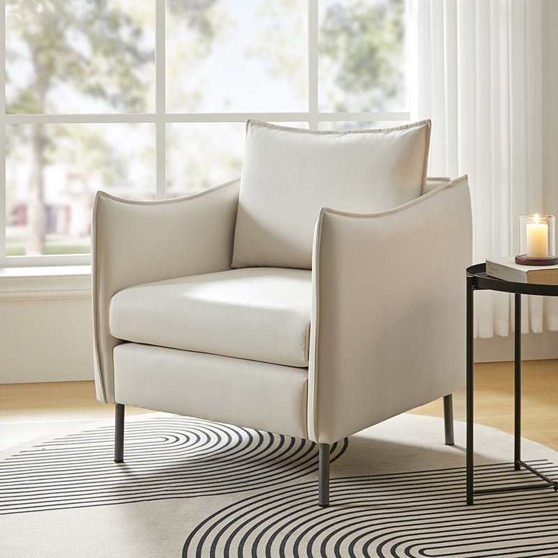 Modern Comfy Armchair with Cat Anti-Scratch Fabric - Stylish & Durable Living Room Chair for Pet Owners - Perfect for Reading, Relaxing, and Cat-Friendly Spaces