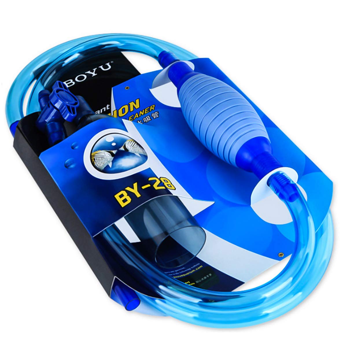 Petyoung Aquarium Gravel Vacuum Cleaner - Manual Siphon Water Changer for Fish Tanks, Sand & Gravel Cleaning | Ideal for Freshwater & Saltwater Aquarium Maintenance