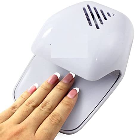 Portable Nail Art Air Dryer Machine - Battery Operated Nail Polish Dryer with Fan for Gel, Acrylic & Stamping Kits (Multicolor) | Quick Drying for Home, Salon & Travel Use
