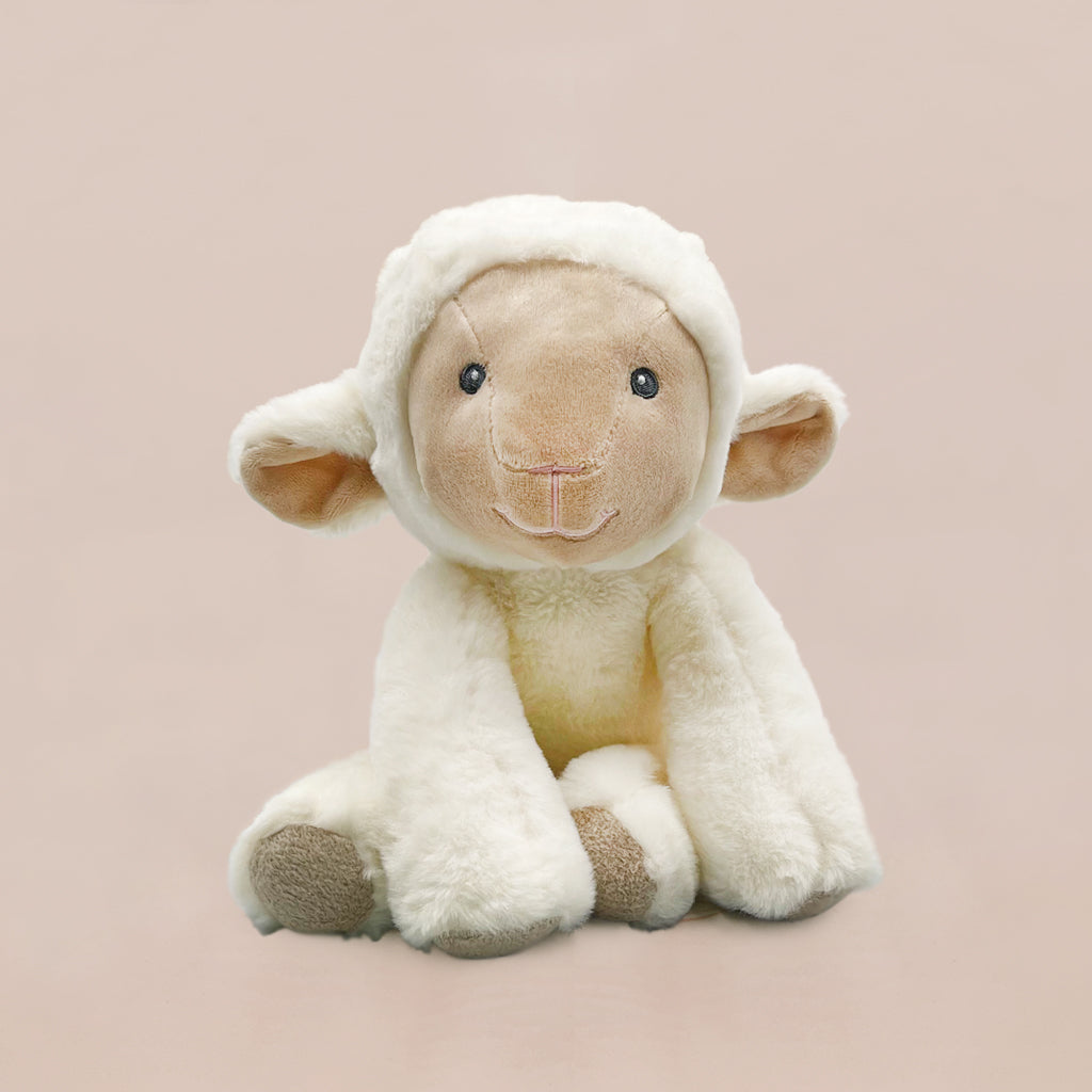 Adorable Bashful Lamb Plush Toy - Soft & Cuddly Stuffed Animal for Kids, Perfect for Nursery Decor, Baby Shower Gifts & Comforting Bedtime Snuggles