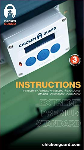 ChickenGuard Premium ECO Automatic Chicken Coop Door Opener - Light & Timer Sensor, 1kg Capacity, Battery Powered (2021 Eco Model) | Secure Poultry Access for Day/Night Protection