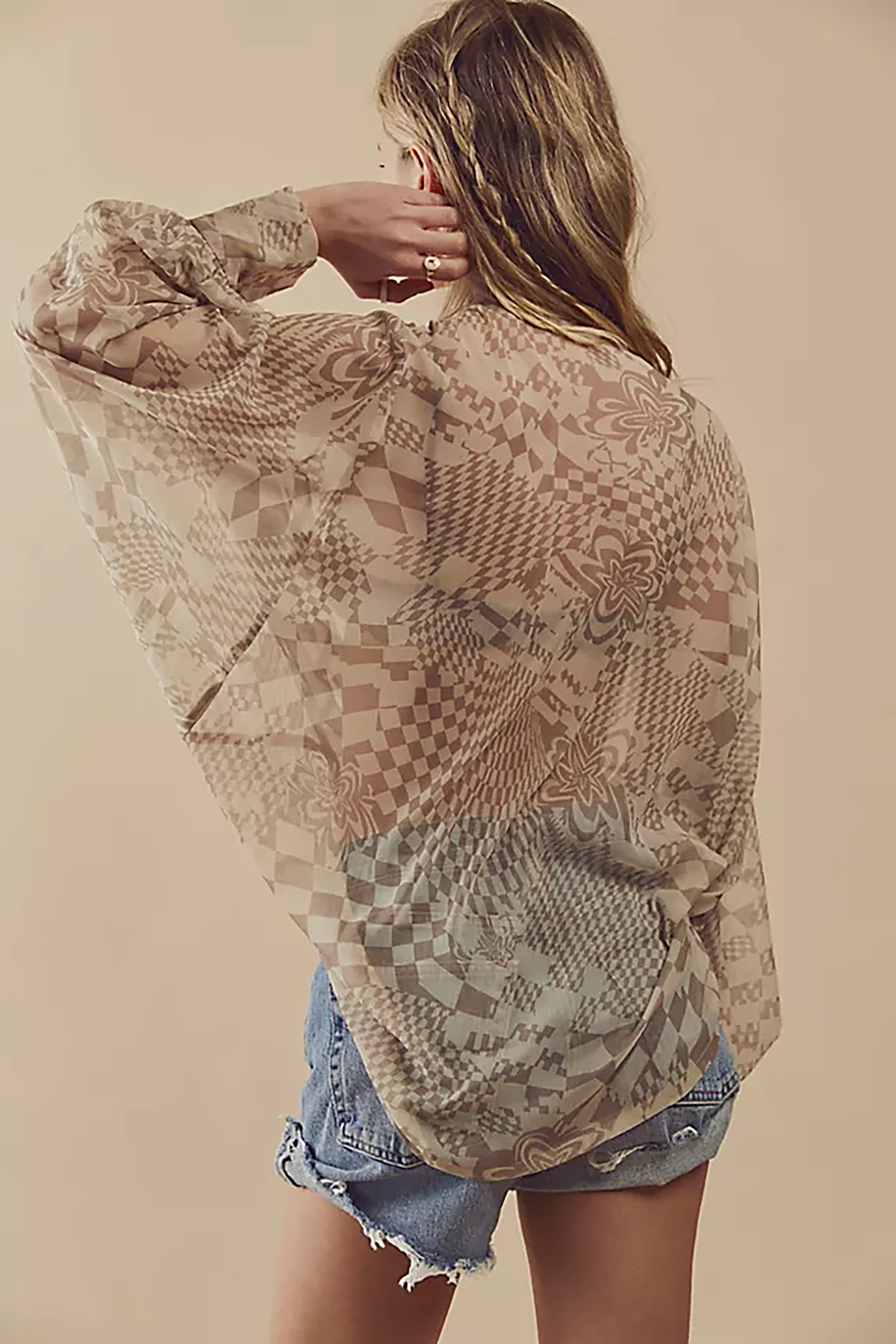 Sheer Floral Print Tie Front Kimono Robe - Lightweight Cover Up for Women - Perfect for Beach, Pool, or Lounge Wear