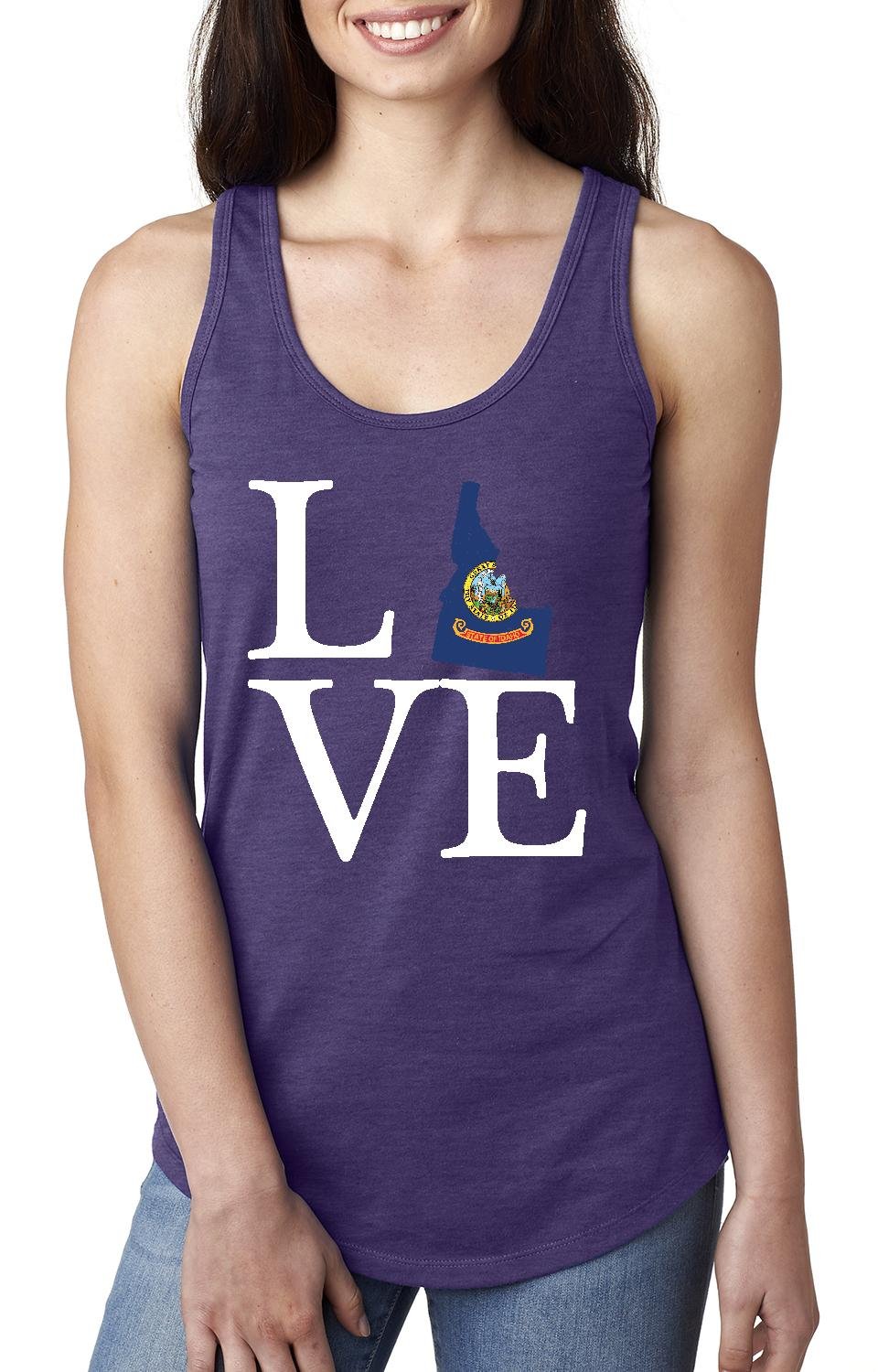 Idaho State Flag Racerback Tank Top for Women - Perfect for Travel, Gifts & Casual Wear - Lightweight & Comfortable Summer Outfit