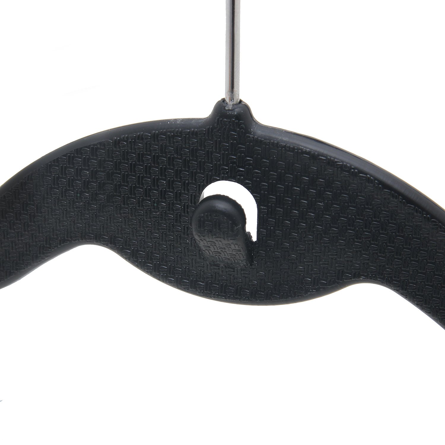 Prettyia Cascade Hangers - 20 Pack Black Steel Swivel Hooks for Closet Organization | Slim, Sturdy Space-Saving Design | Perfect for Hanging Clothes, Scarves, Belts & Accessories in Bedroom, Closet or Retail Store