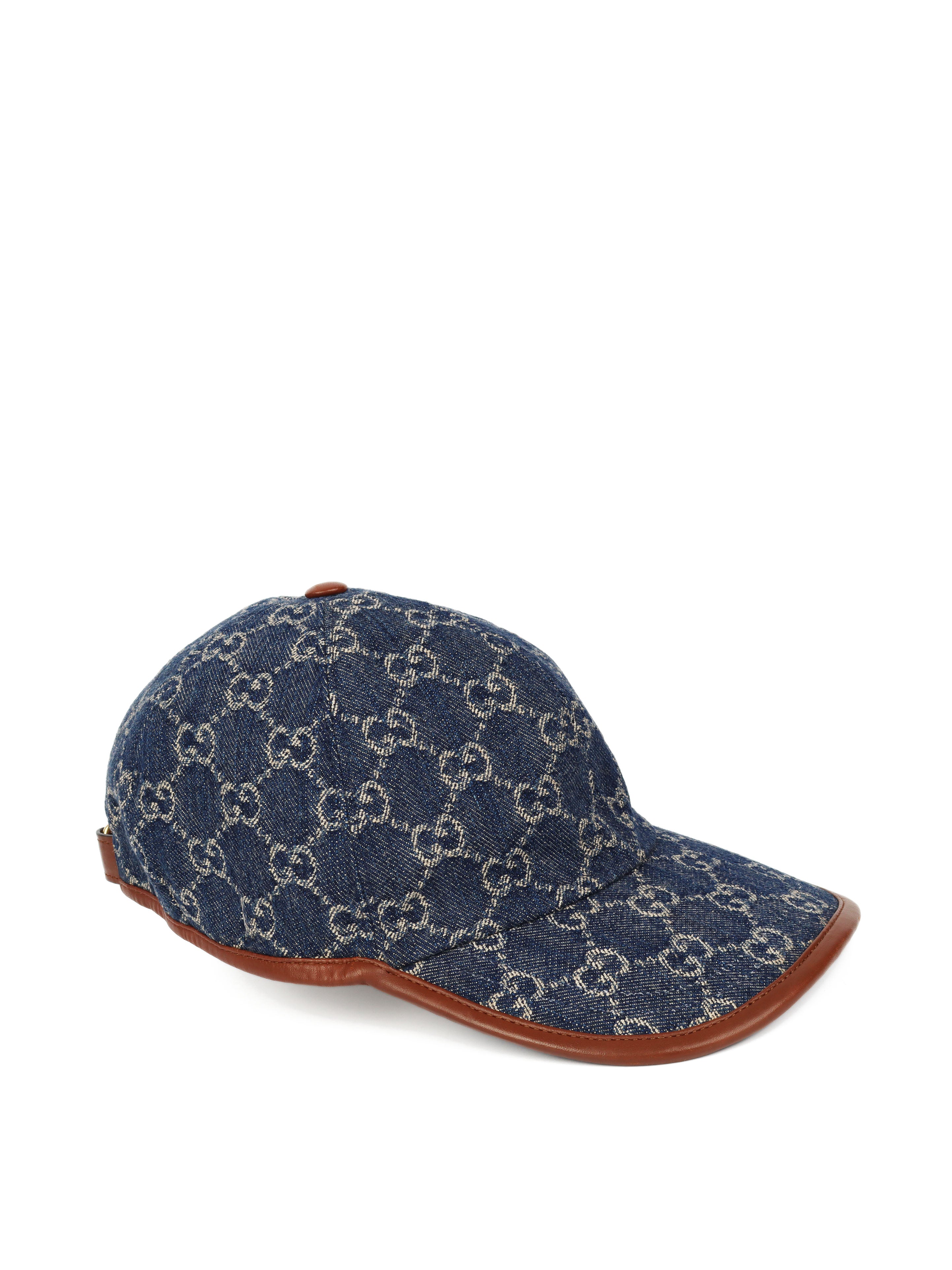 Gucci GG Denim Baseball Cap for Men - Luxury Designer Hat with Iconic GG Logo - Perfect for Casual Outfits, Streetwear & Summer Fashion