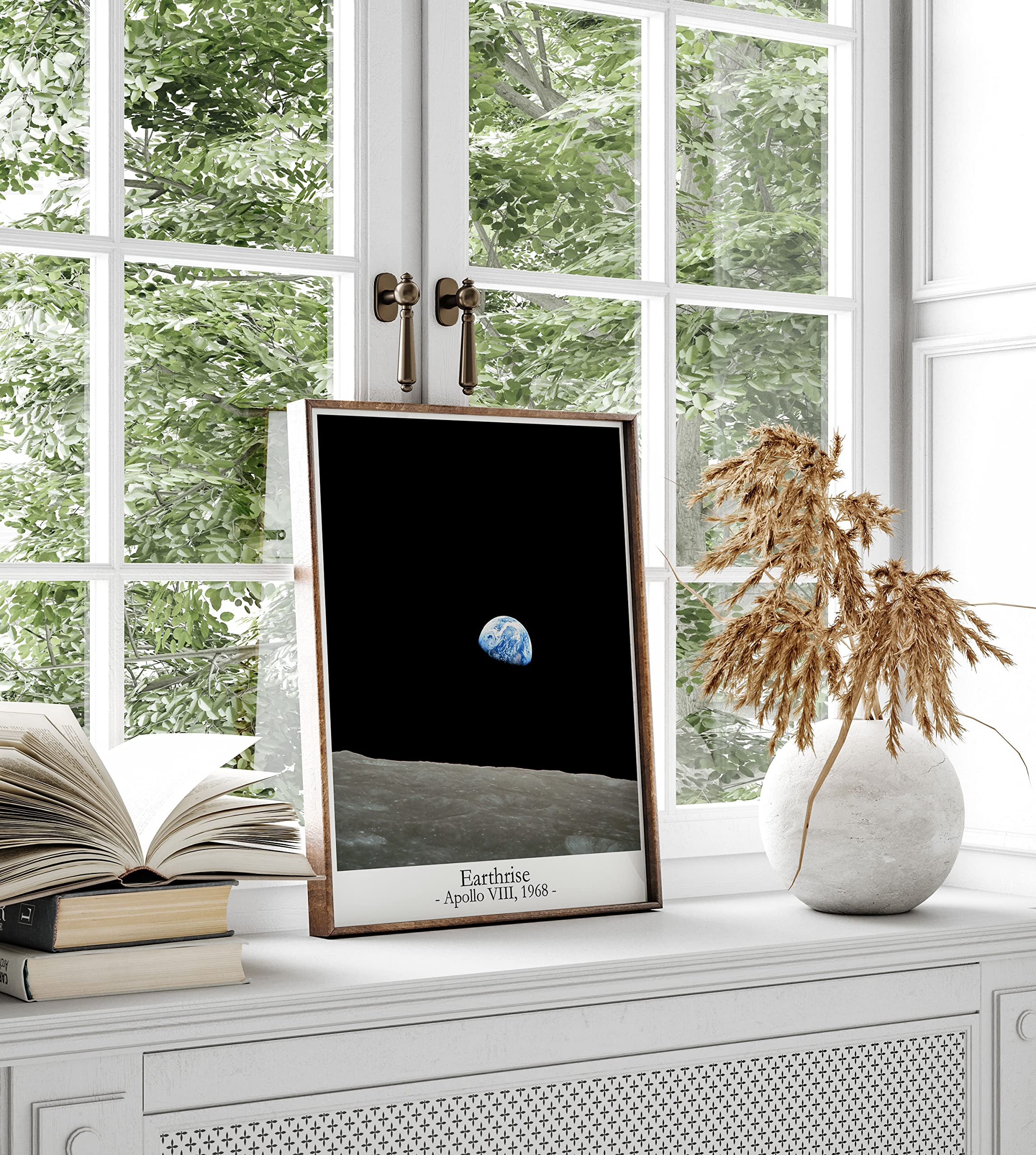 Earthrise Astronomy Poster - NASA Space Wall Art for Kids Room & Galaxy Themed Bedroom Decor | Famous Outer Space Planets Print, Astronaut Gift Idea (24x36 Inches) - Perfect for Home, Office & Classroom Decor