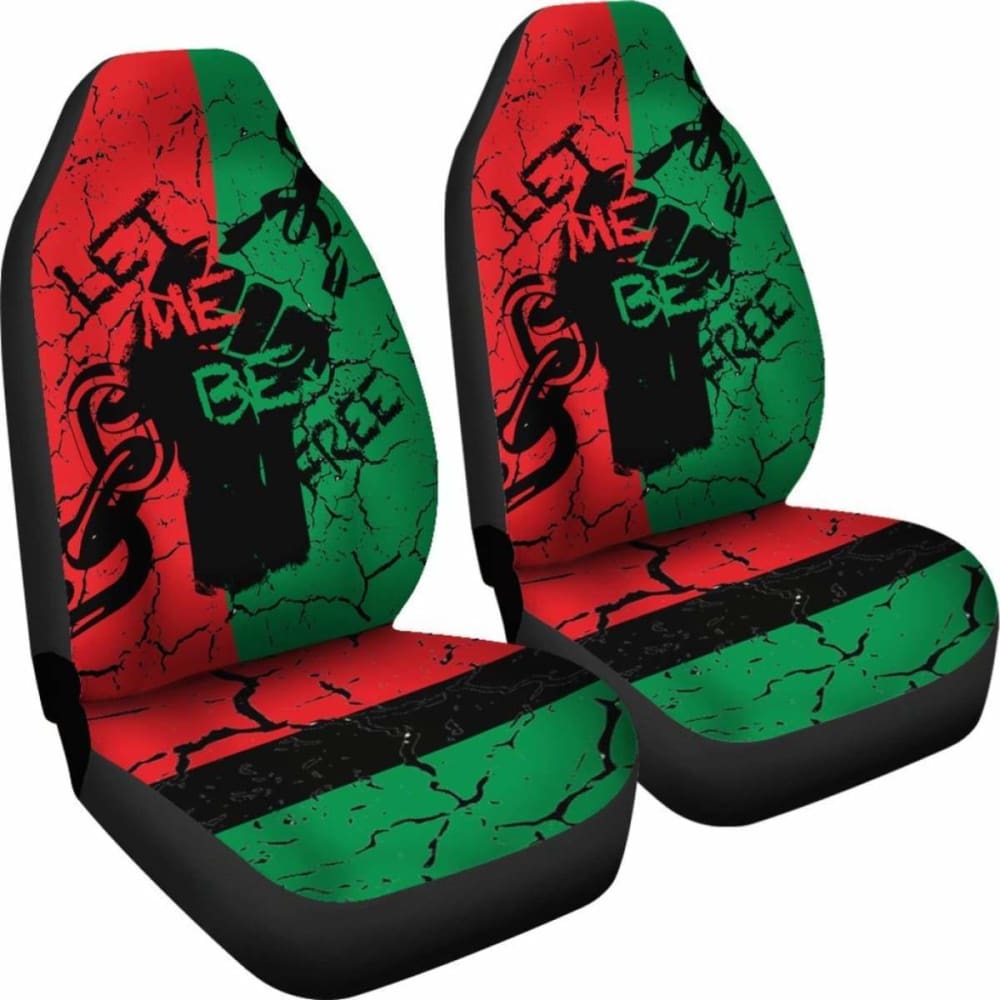 Premium African Car Seat Covers with Pan-African Flag Design - 'Let Me Be Free' Style - Perfect for Cultural Pride & Vehicle Protection (Bn19 153908) - Ideal for Road Trips, Daily Commutes & Cultural Celebrations