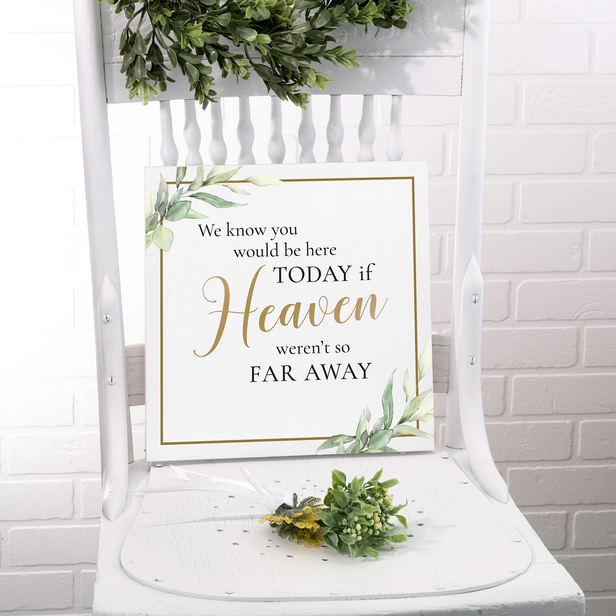 Lillian Rose White Memorial Canvas Sign - 11.75