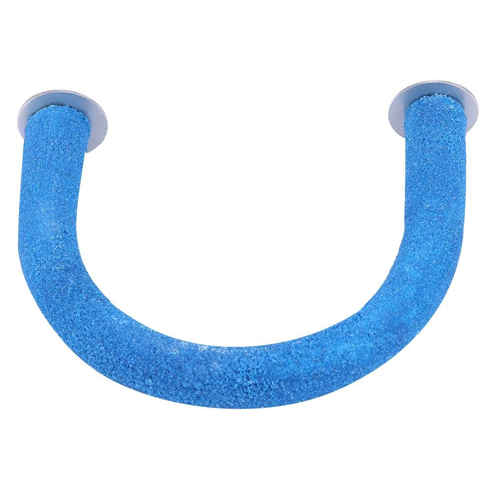 Blue Bird Perch U-Stand - Rough-Surfaced Parrot Perch Stand for Cage, Beak Grinding & Climbing - Durable Pet Bird Toy for Parakeets, Cockatiels & Conures - Perfect for Playtime & Natural Beak Care