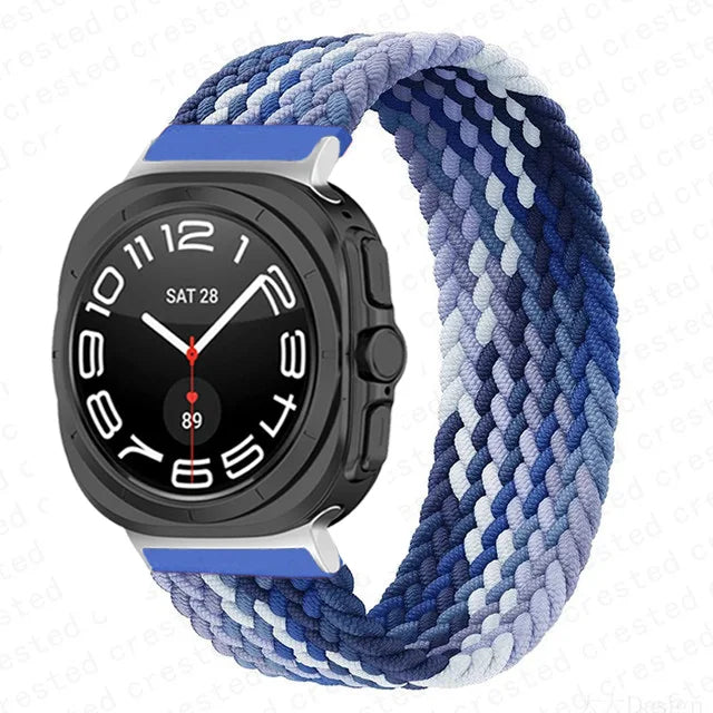Stretchy Braided Solo Loop Bands for Samsung Galaxy Watch Ultra - Comfortable, Durable & Stylish for Workouts, Running & Everyday Wear