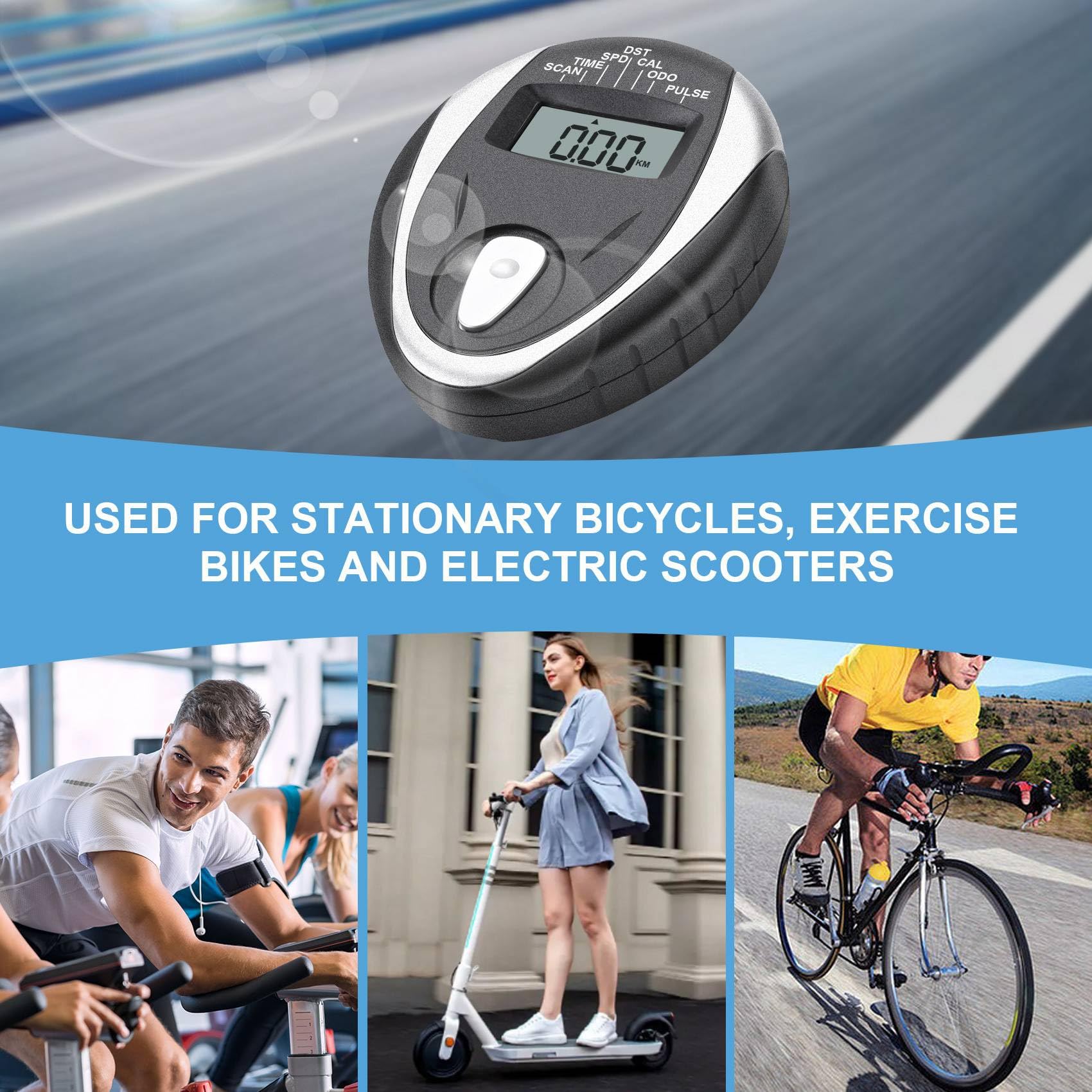 Bamberg Exercise Bike Speedometer Replacement - LCD Display with Heart Rate Monitor for Indoor Cycling - Perfect for Home Gym, Spin Class & Cardio Workouts