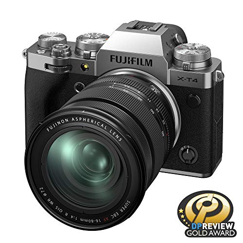 FUJIFILM X-T4 Mirrorless Digital Camera with 26.1MP APS-C Sensor, 4K Video & Weather-Sealed Body - Perfect for Travel Photography, Vlogging & Professional Shooting