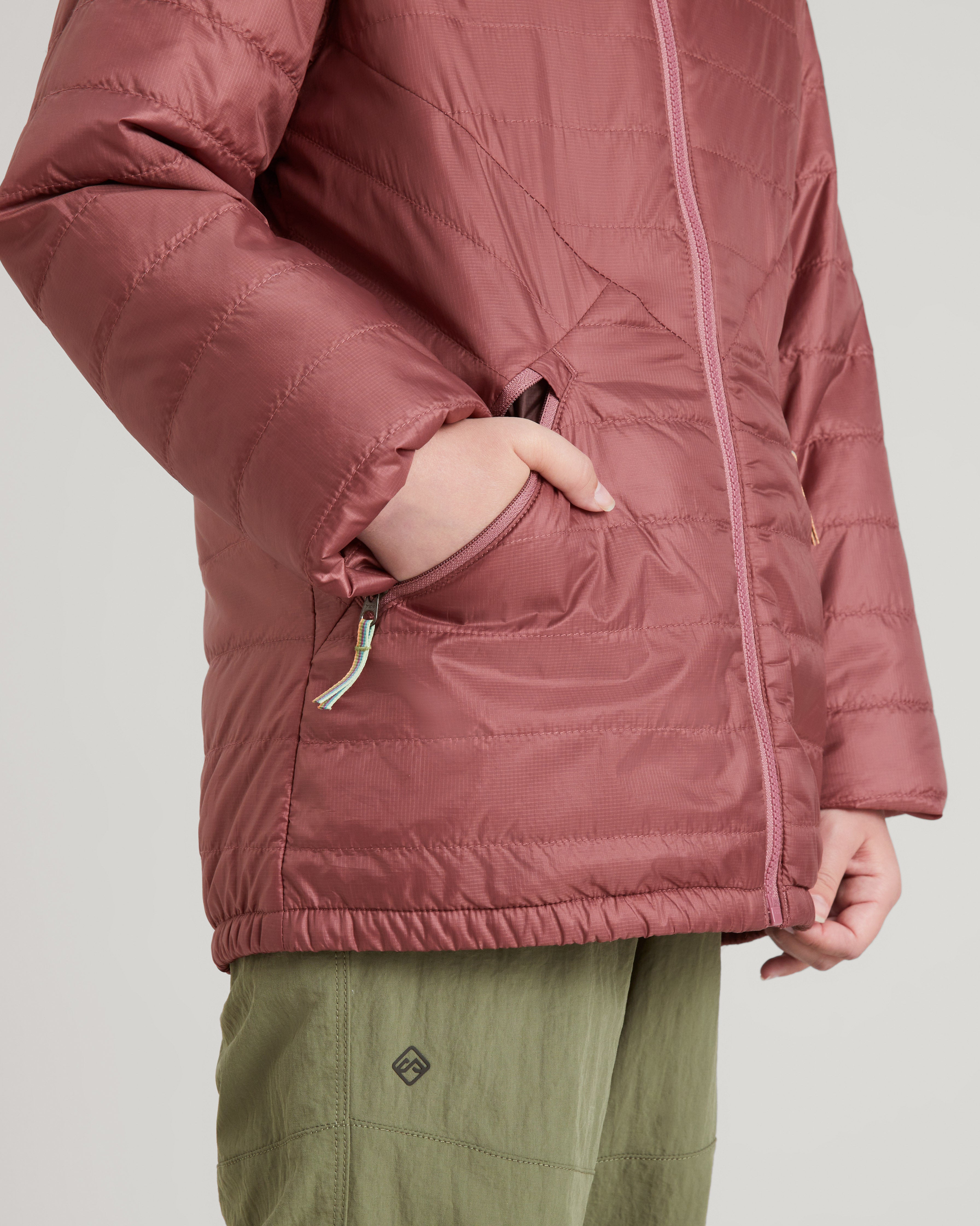 Heli R Girls' novaLOFT Hooded Jacket - Lightweight Winter Coat for Kids, Water-Resistant & Warm - Perfect for Outdoor Play, School & Snowy Adventures