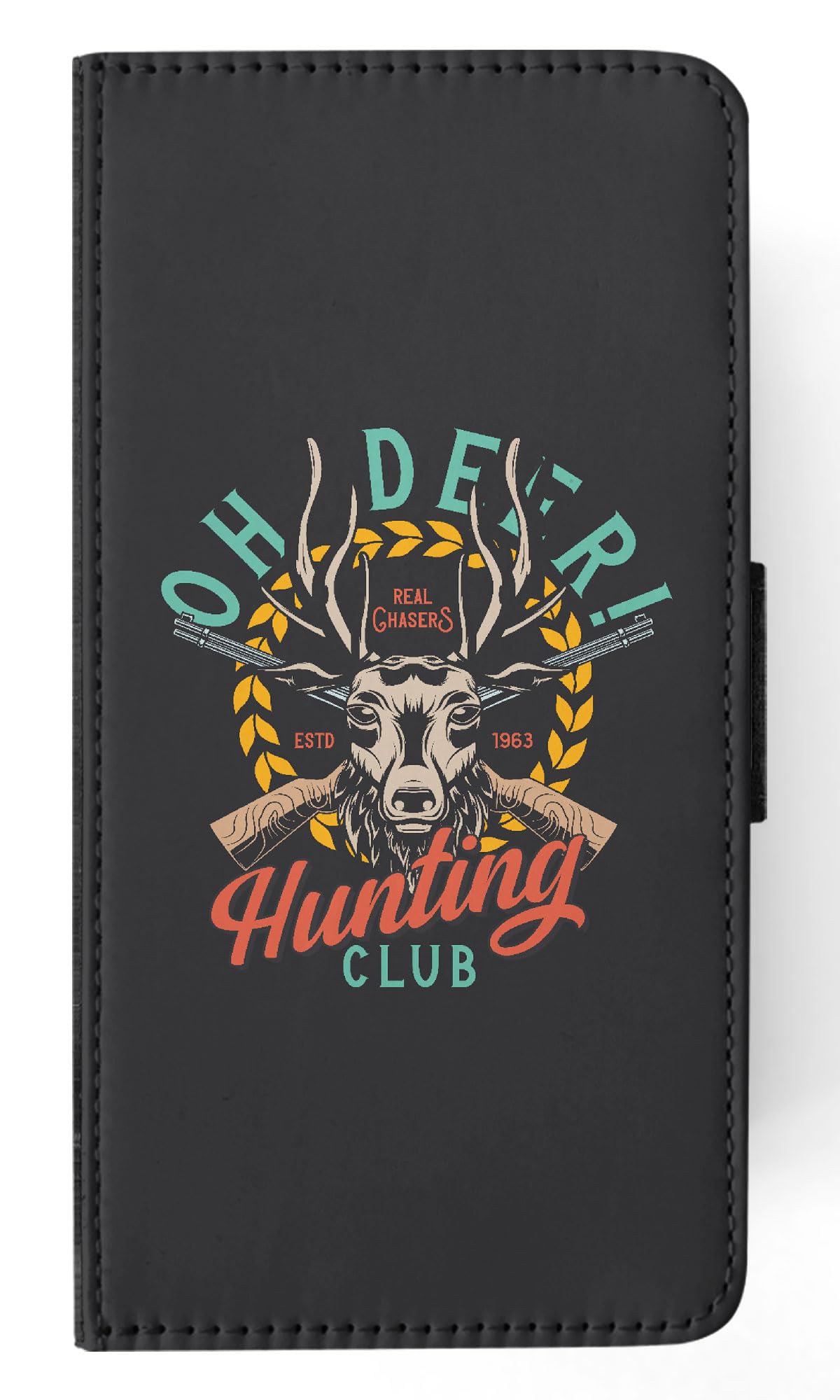 Wild Animals Deer Quote Flip Wallet Phone Case for Apple iPhone 15 Pro Max - Stylish Protective Cover with Card Holder for Everyday Use & Outdoor Adventures